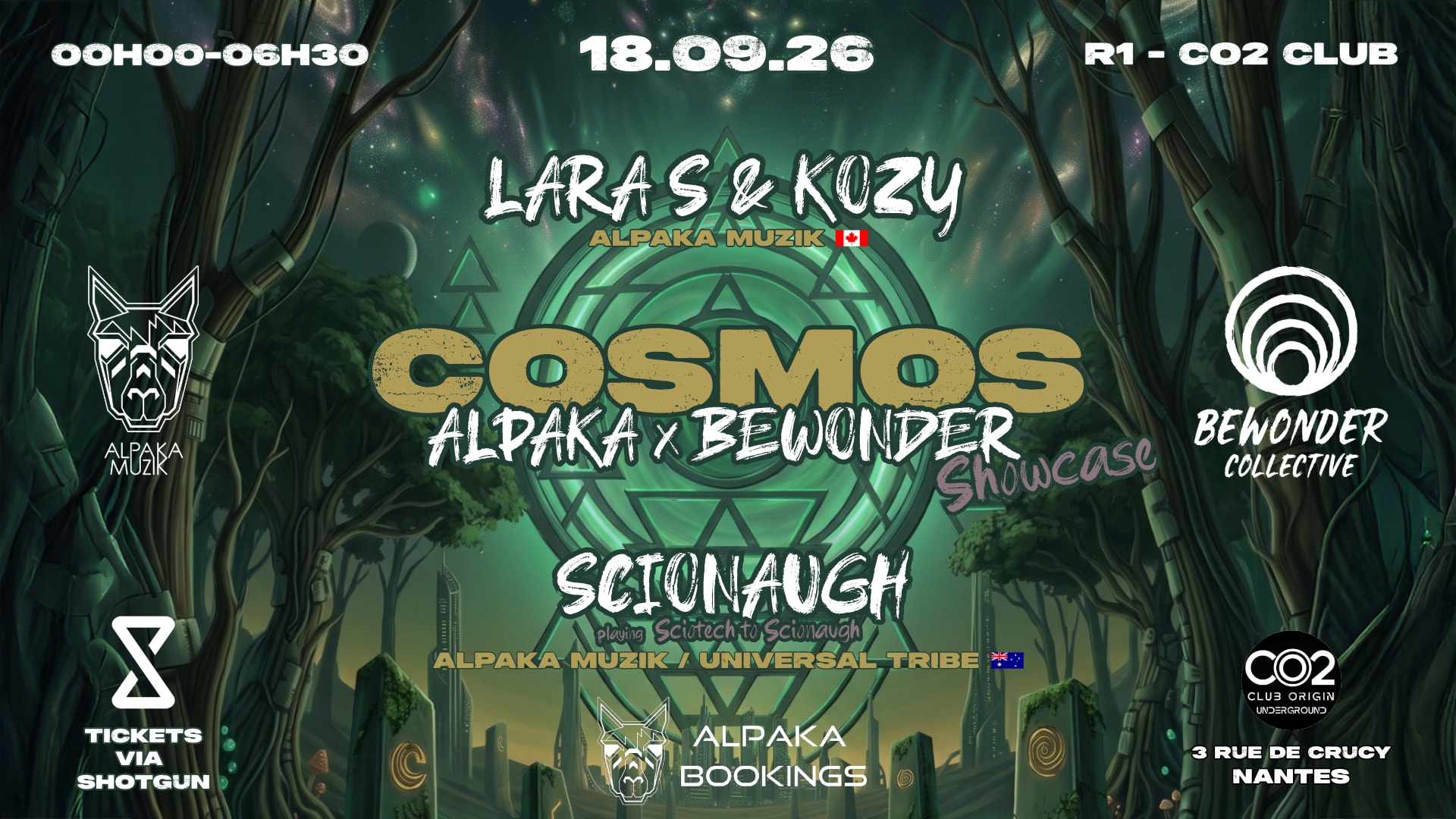 Cosmos - Alpaka Showcase W/ Lara S, Kozy, Scionaugh