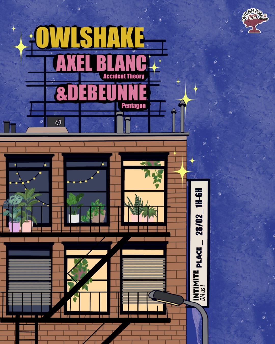 Owlshake Invite Axel Blanc & Debeunne