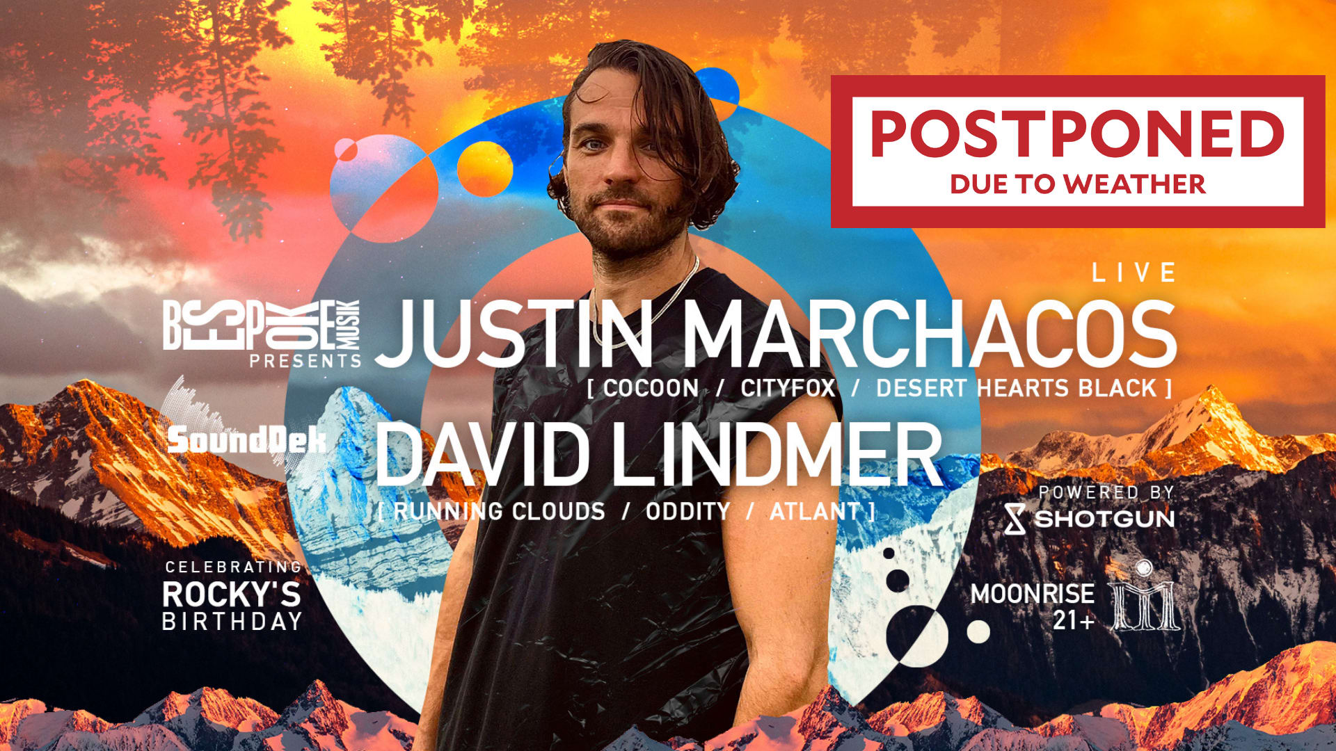 [ Postponed - Date Tbd ] -  Justin Marchacos (Live) + David Lindmer