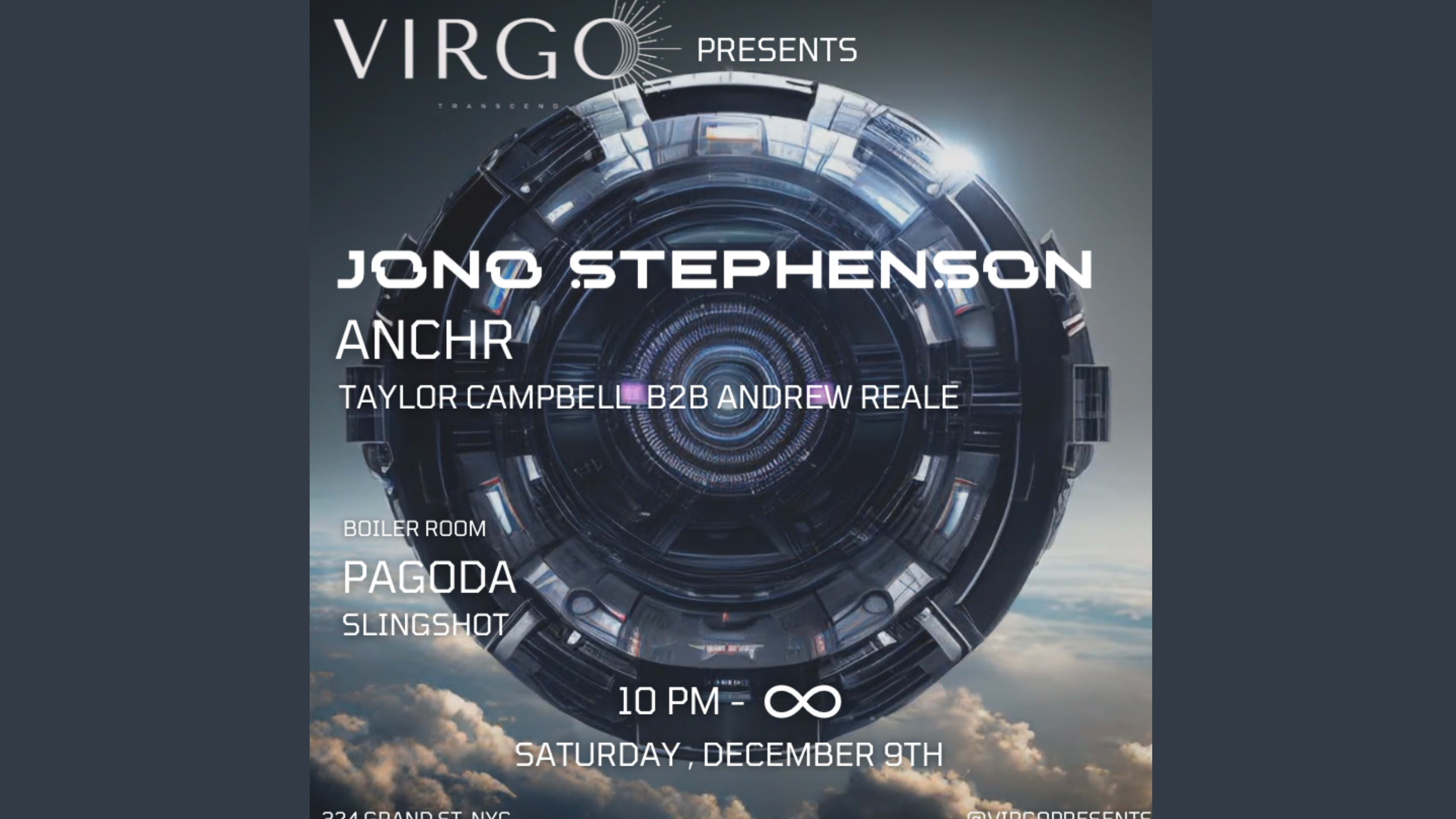 Virgo Presents: Jono Stephenson