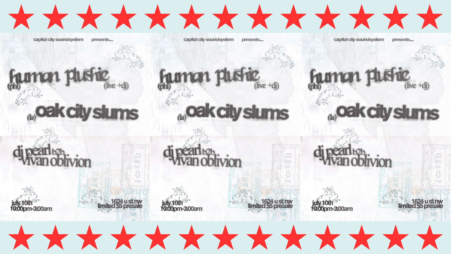 Ccss Presents: Human Plushie (Phl) + Oak City Slums (La)