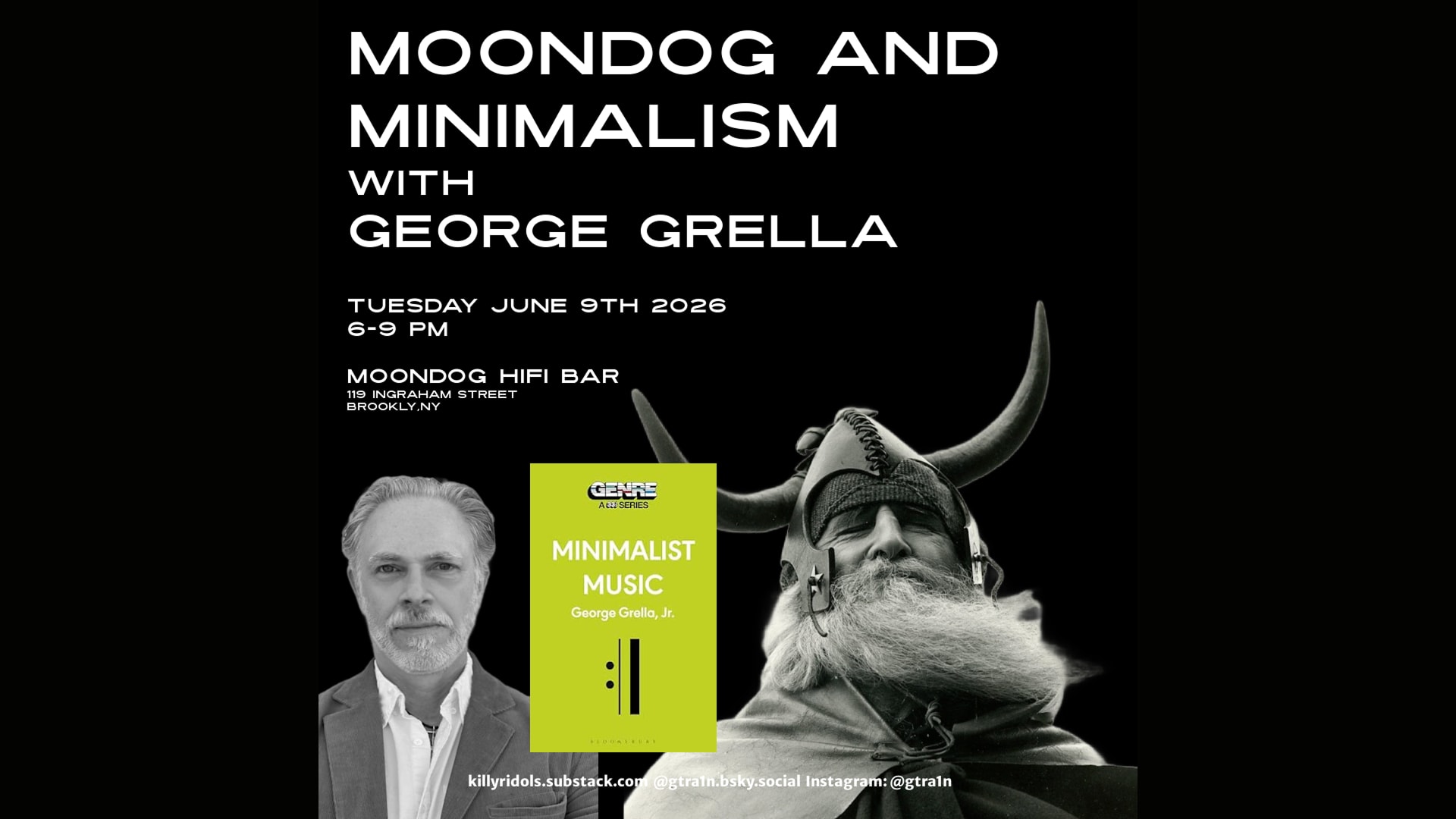 Moondog And Minimalism With George Grella