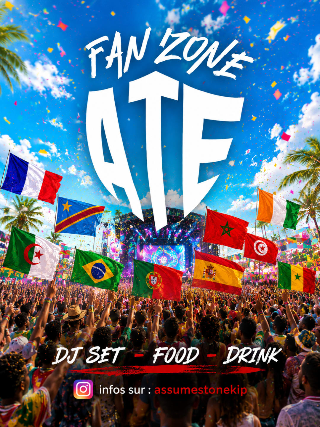 Ate Fan Zone France Vs Maroc
