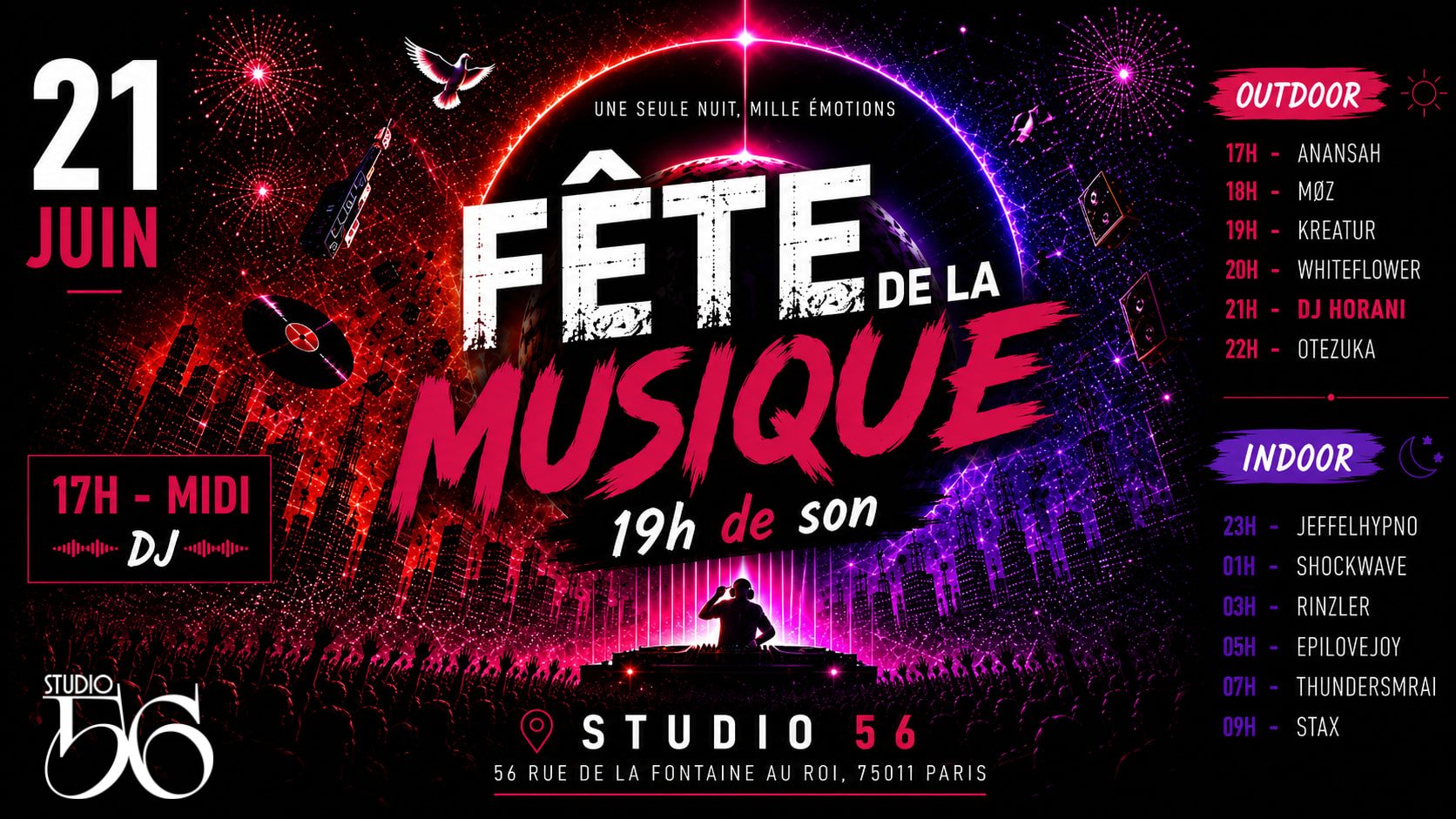 Fête De La Musique - 19h De Son