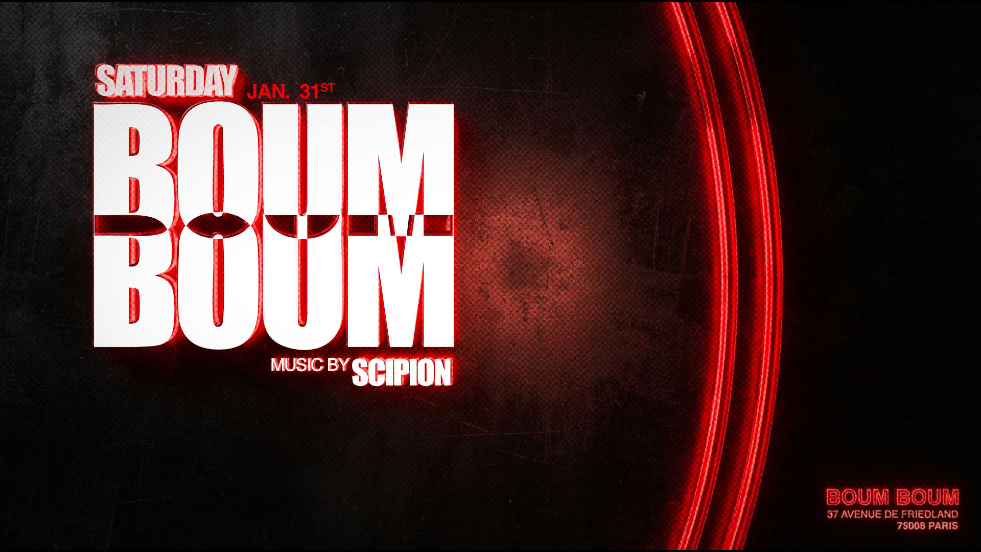 Samedi 31 Janvier Boum Boum