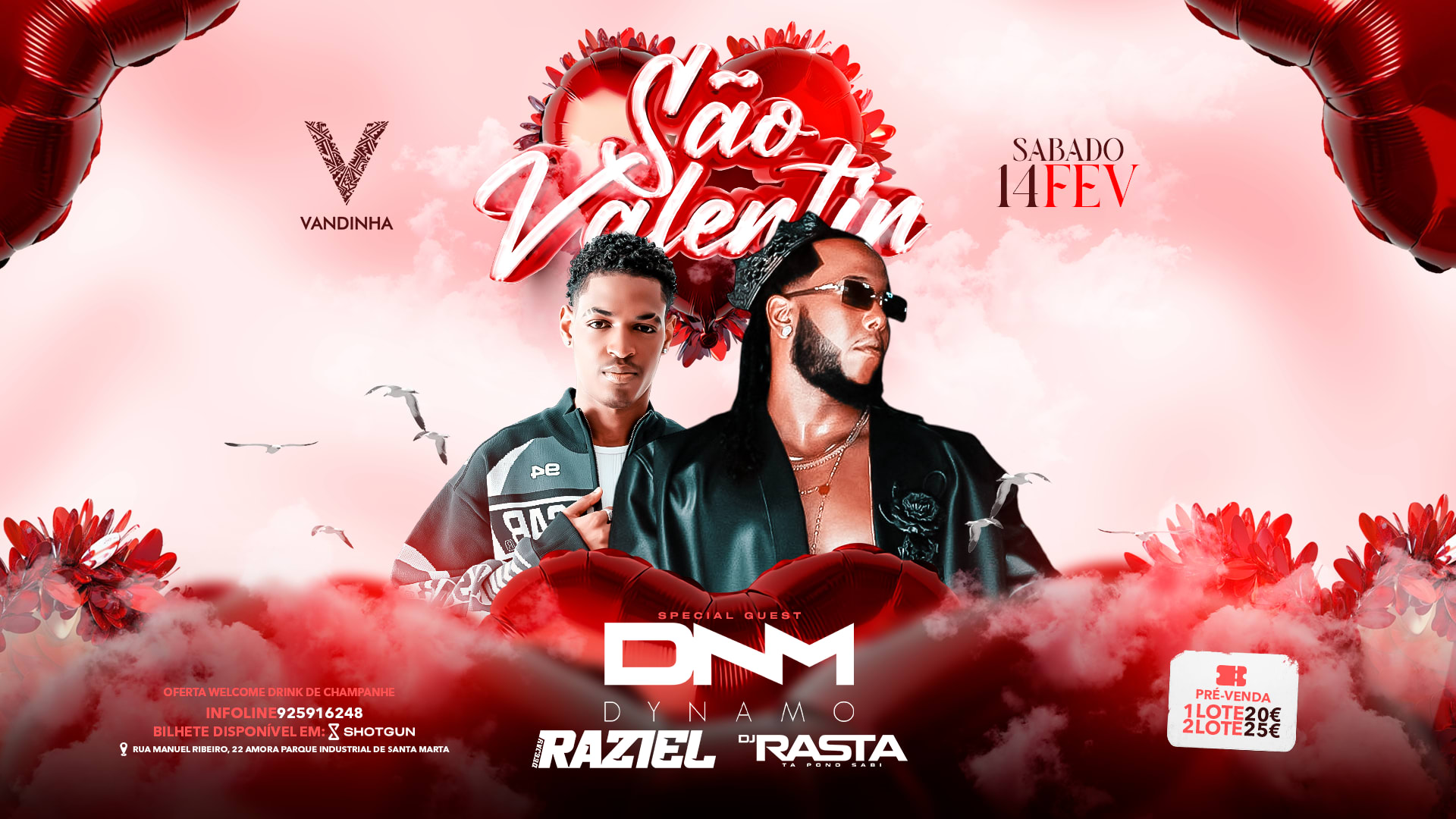 14fev | São Valentin | Discoteca Vandinha