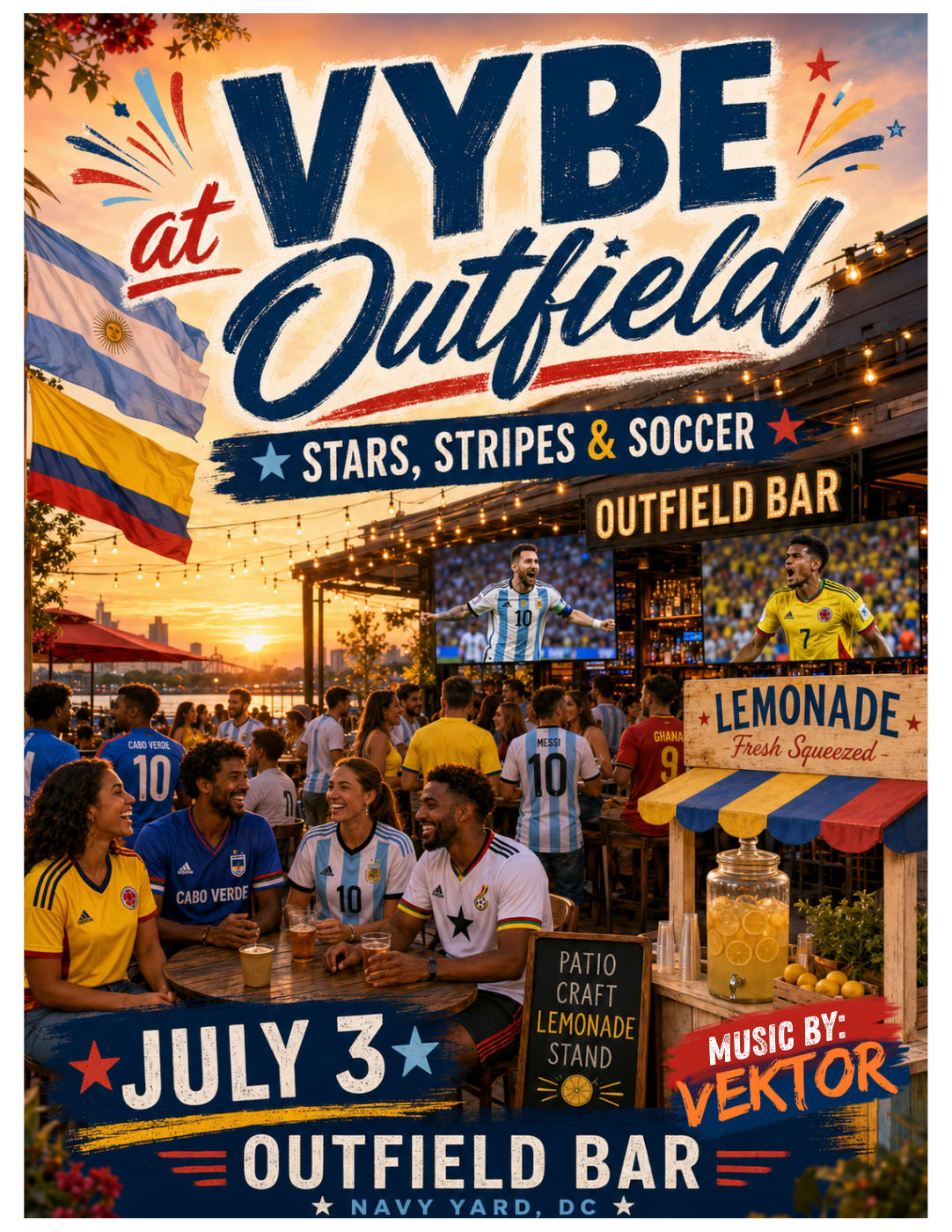 Vybe At Outfield: Stars, Stripes & Soccer