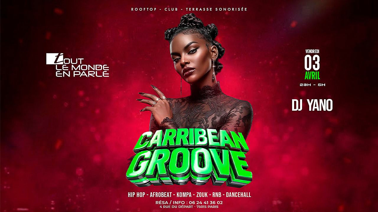 Club Caribbean Groove & Terrasse,Rooftop  , Hiphop,Afrobeat