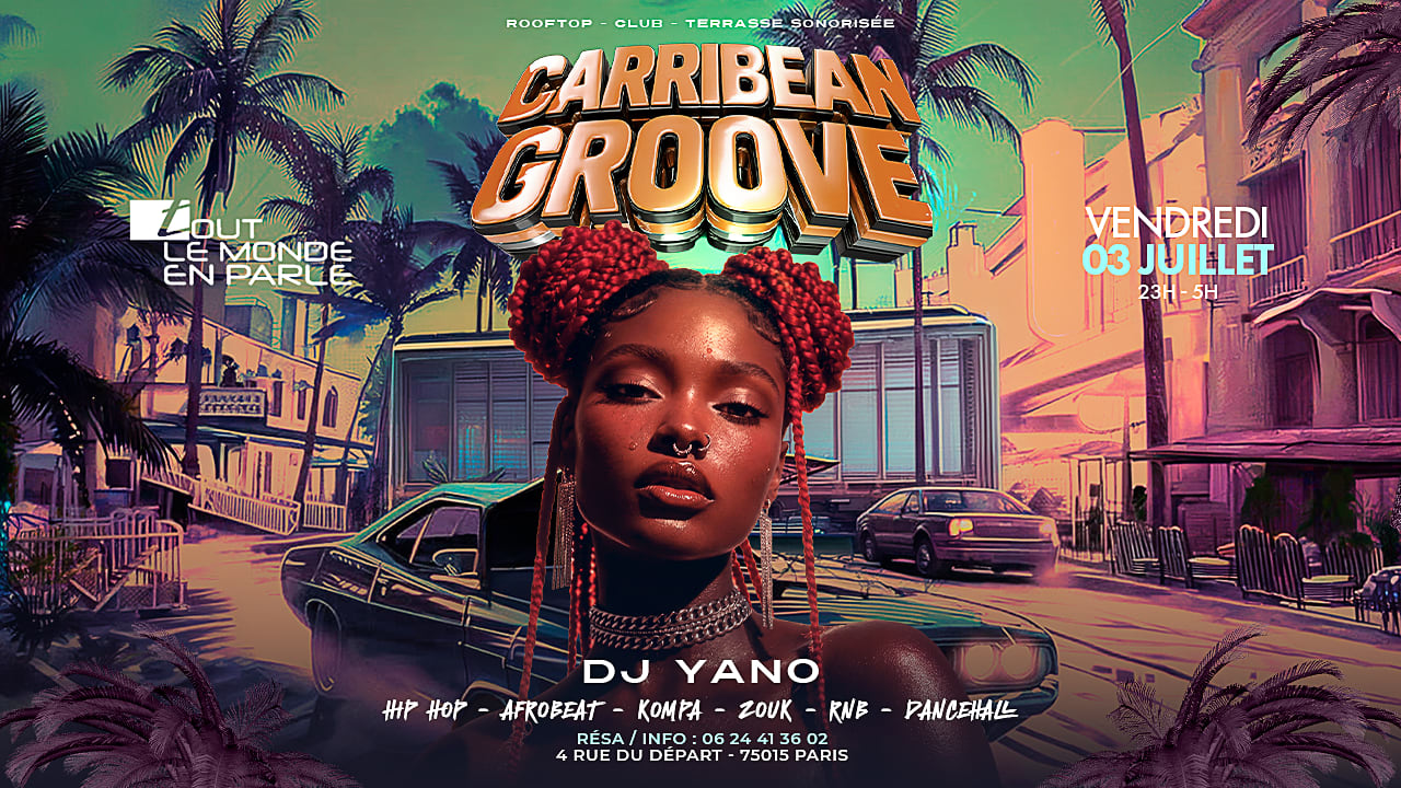 Soiree Caribbean Groove ,Club Terrasse Hiphop Afrobeat