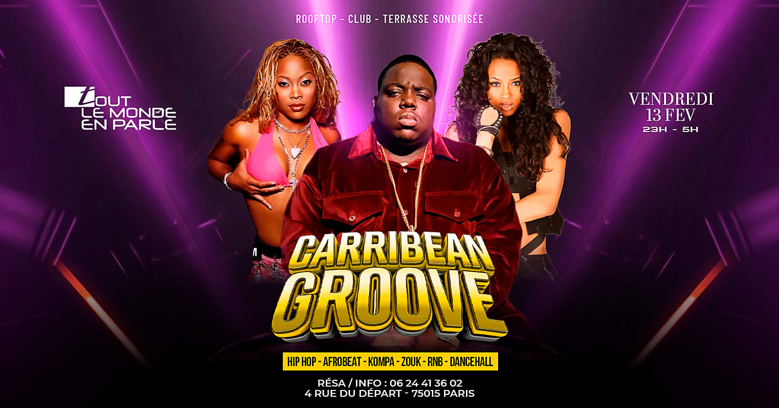 Club Caribbean Groove & Terrasse , Hiphop,Afrobeat
