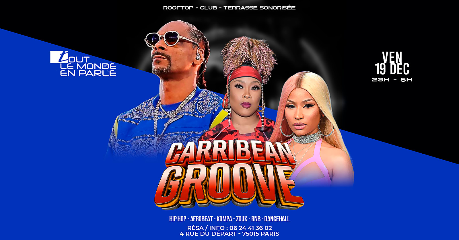 Soiree Caribbean Groove Club & Terrasse , Hiphop,Afrobeat