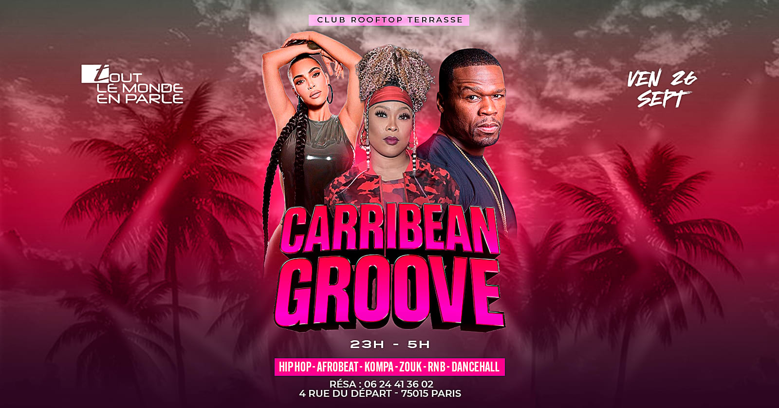 Soiree Caribbean Groove Open Air & Club, Hiphop,Afrobeat
