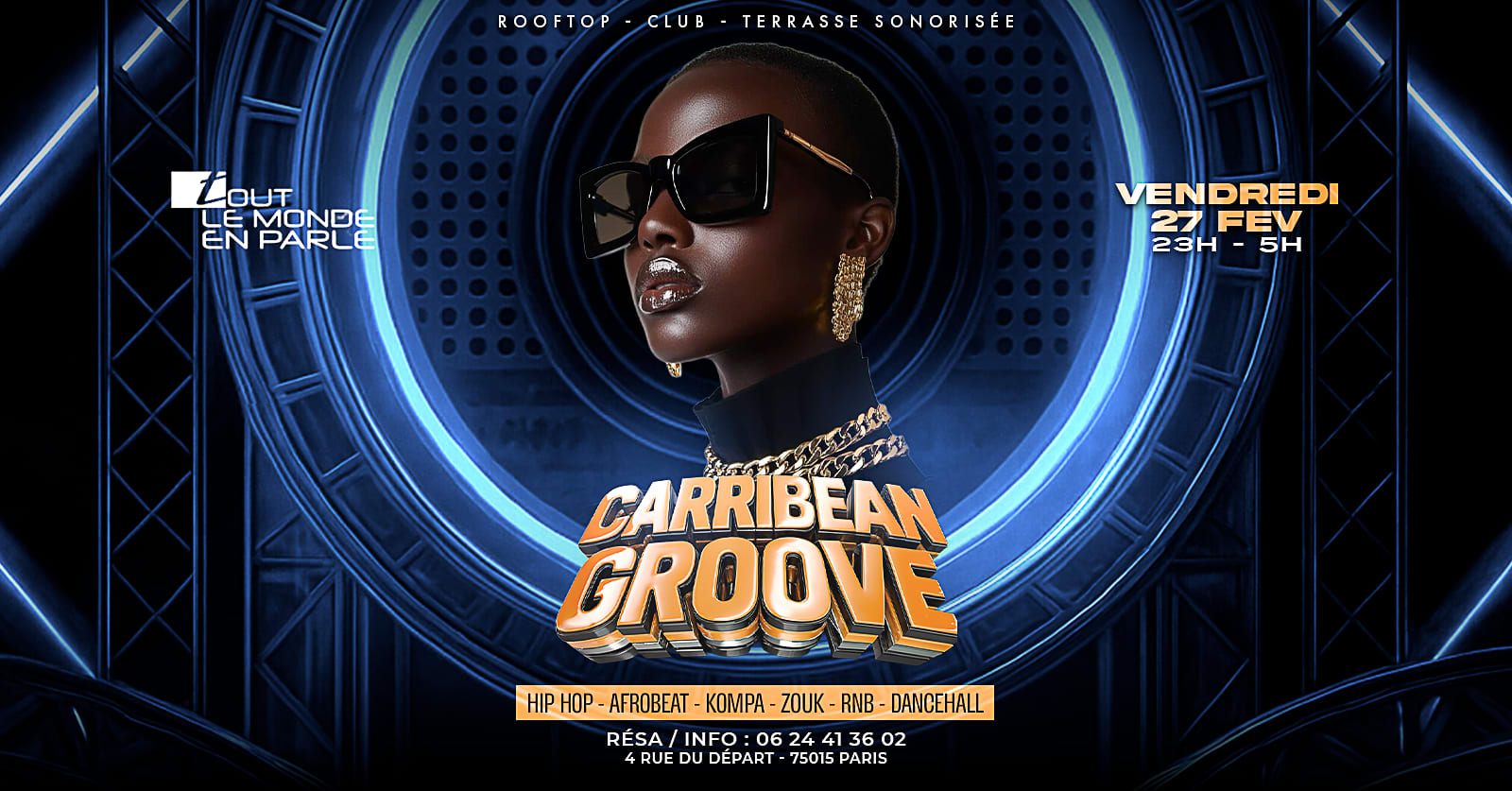Soiree Caribbean Groove Club & Terrasse , Hiphop,Afrobeat