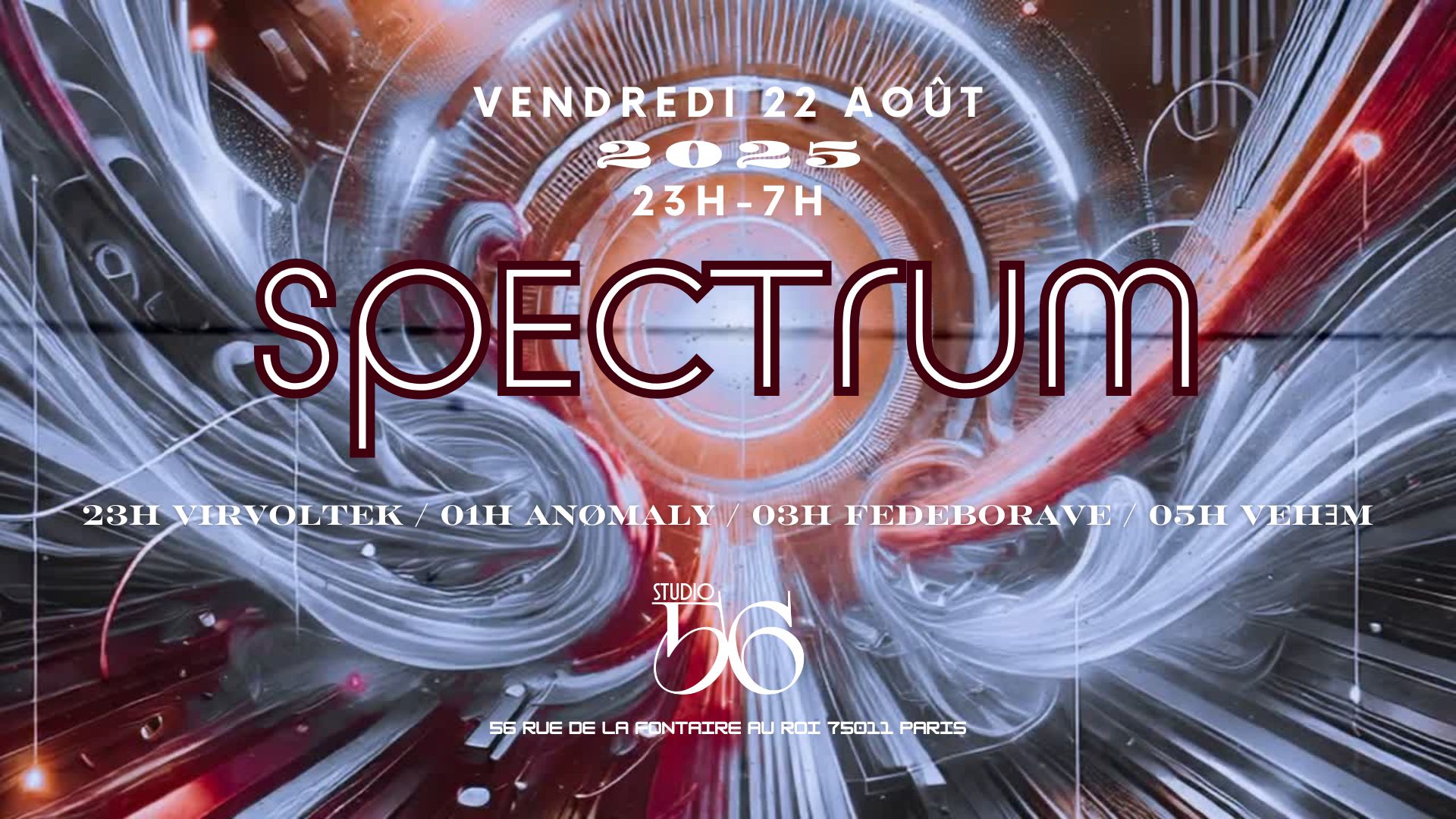 Spectrum W/ Virvoltek, Anømaly, Fedeborave & Vehem