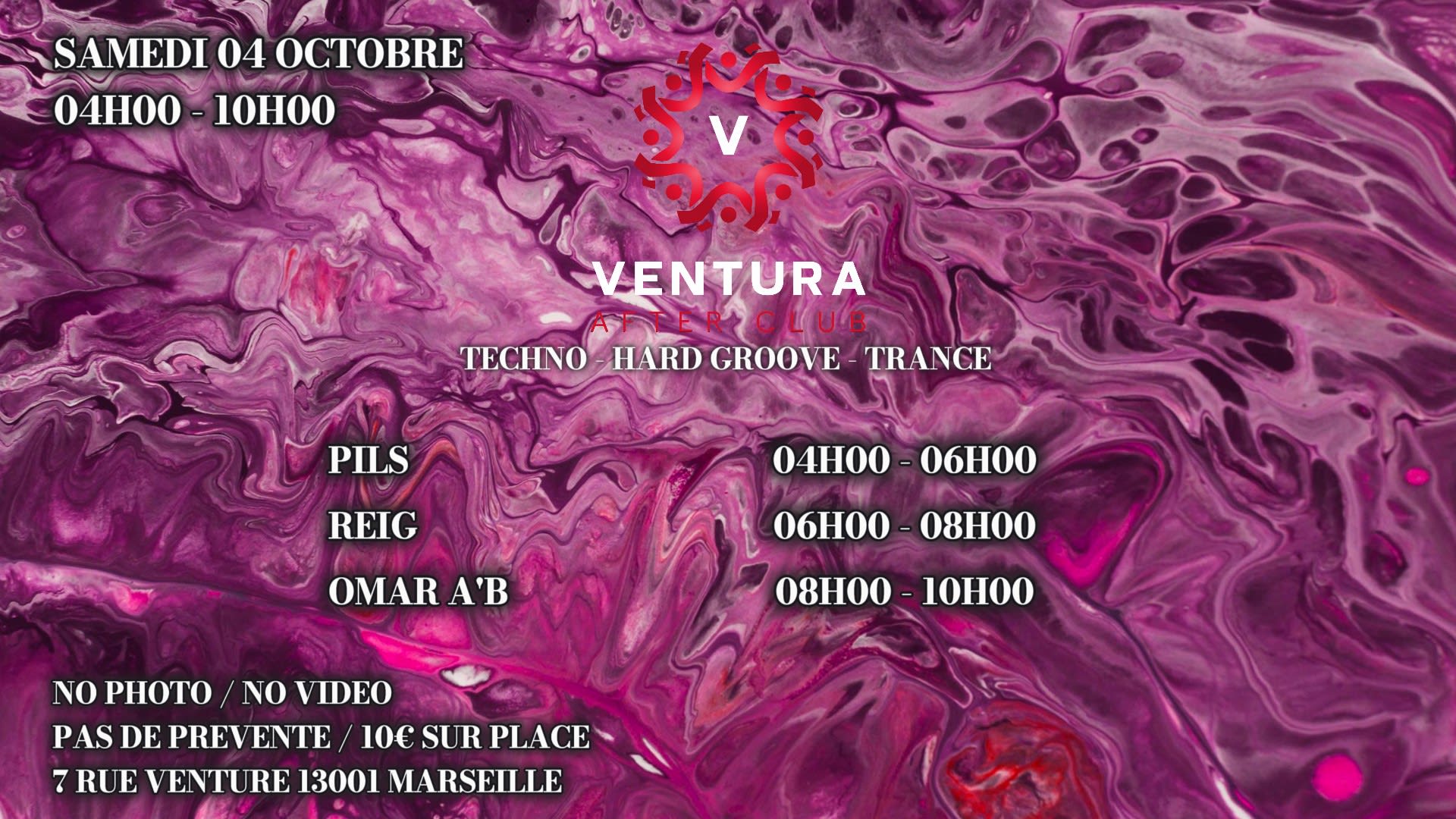 Ventura After Techno W/ Pils, Reig & Omar A'b