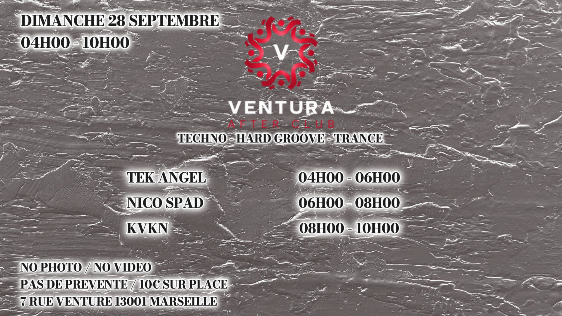 Ventura After Techno W/ Tek Angel, Nico Spad & Kvkn