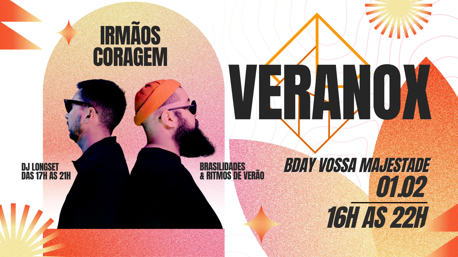 01/02 - Veranox: Domingueira Kink Com Irmãos Coragem