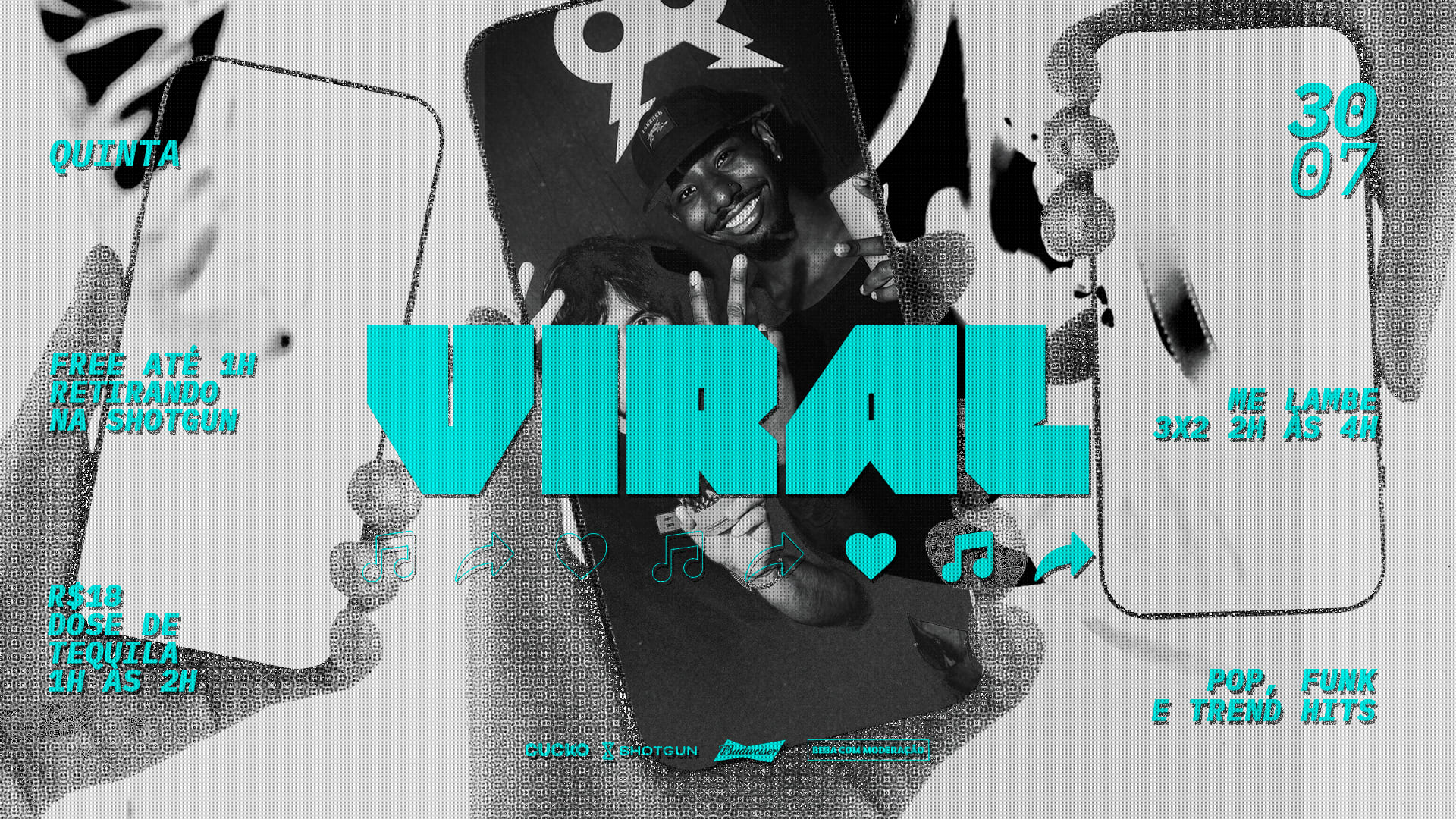 Viral :: Pop E Funk :: Quinta 30.07 @Cucko