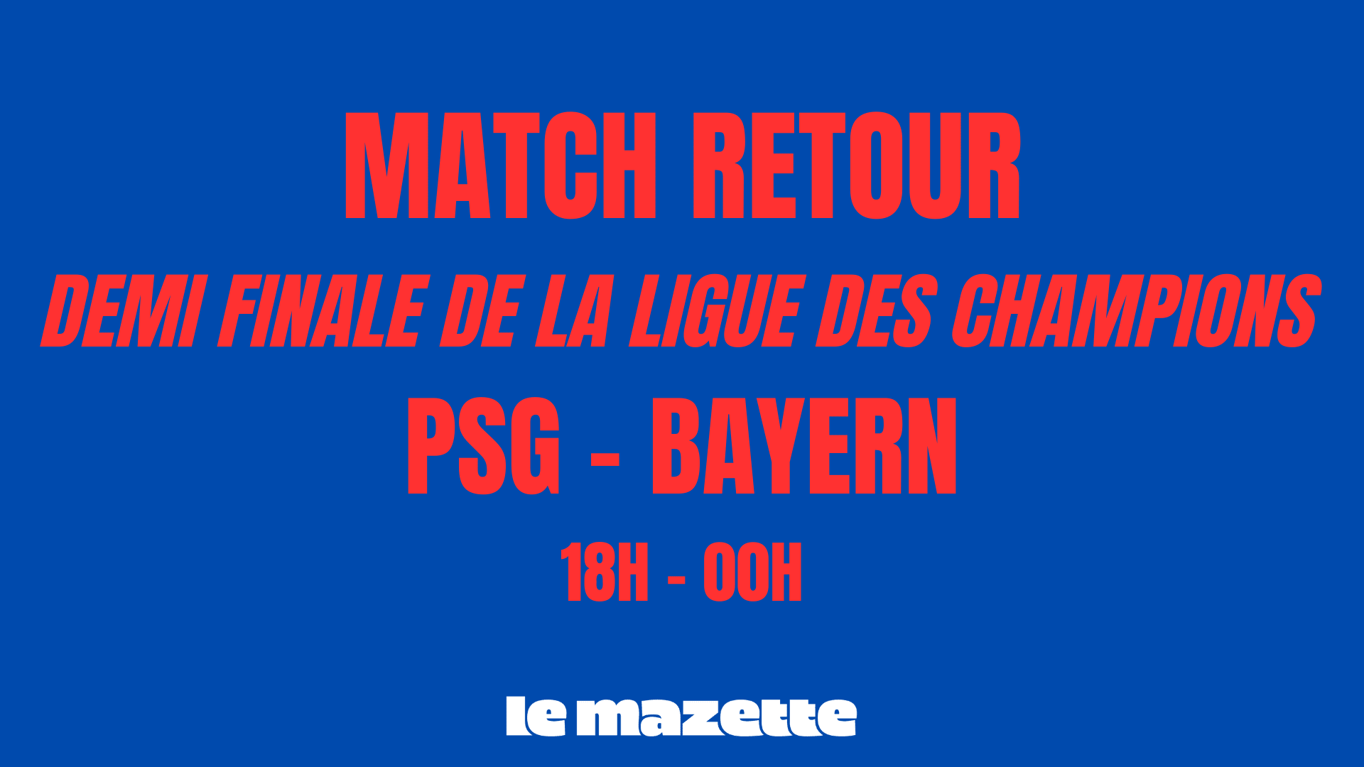 Ligue Des Champions : Psg Vs Bayern