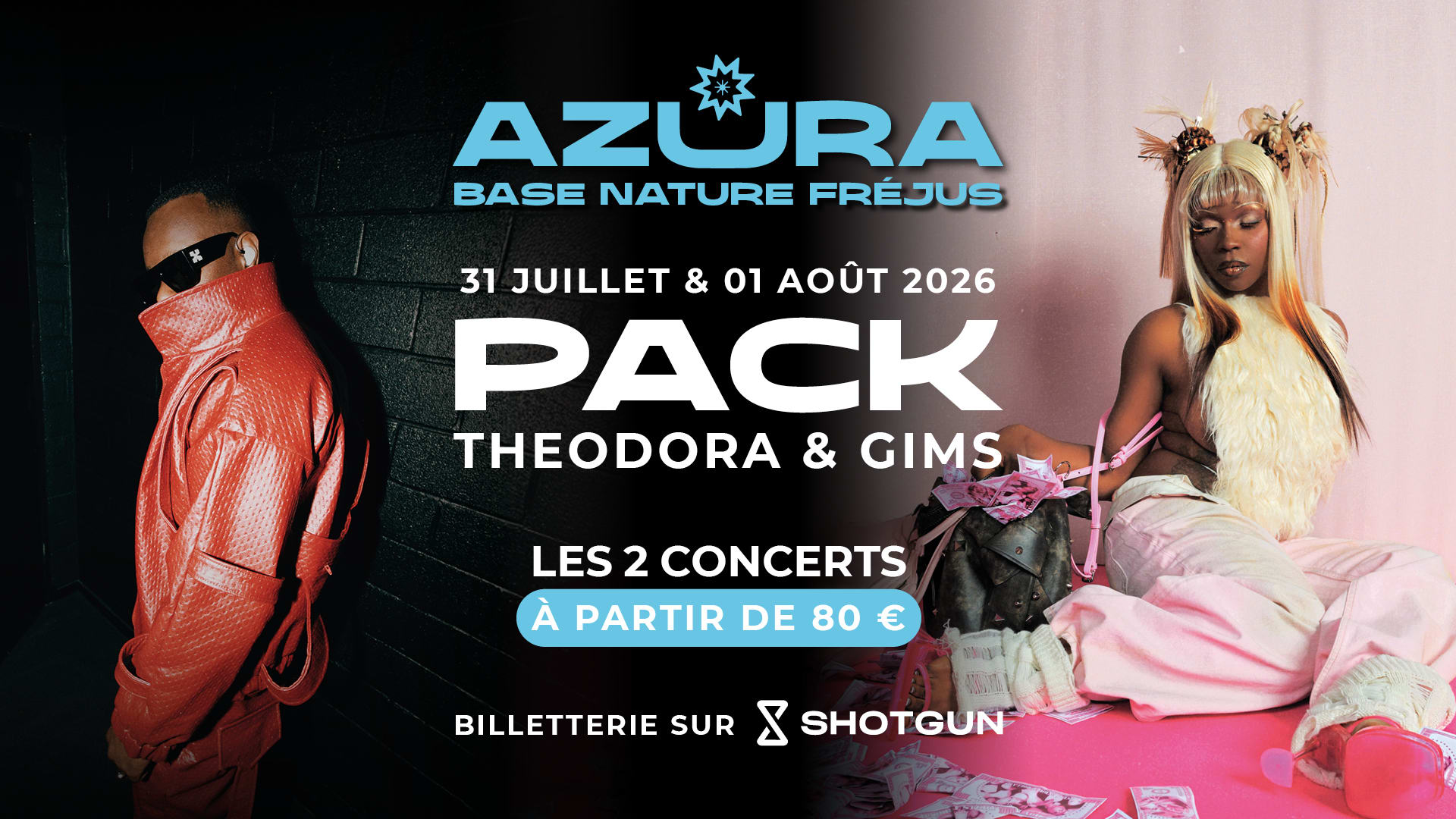 Pass 2 Concerts Theodora+Gims / Azura 2026