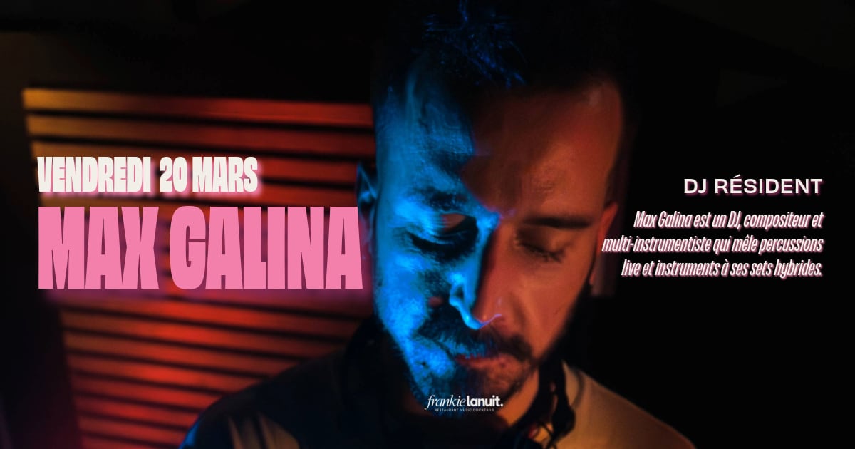 Soirée Organic House & Techno Sur Club Flottant – Max Galina