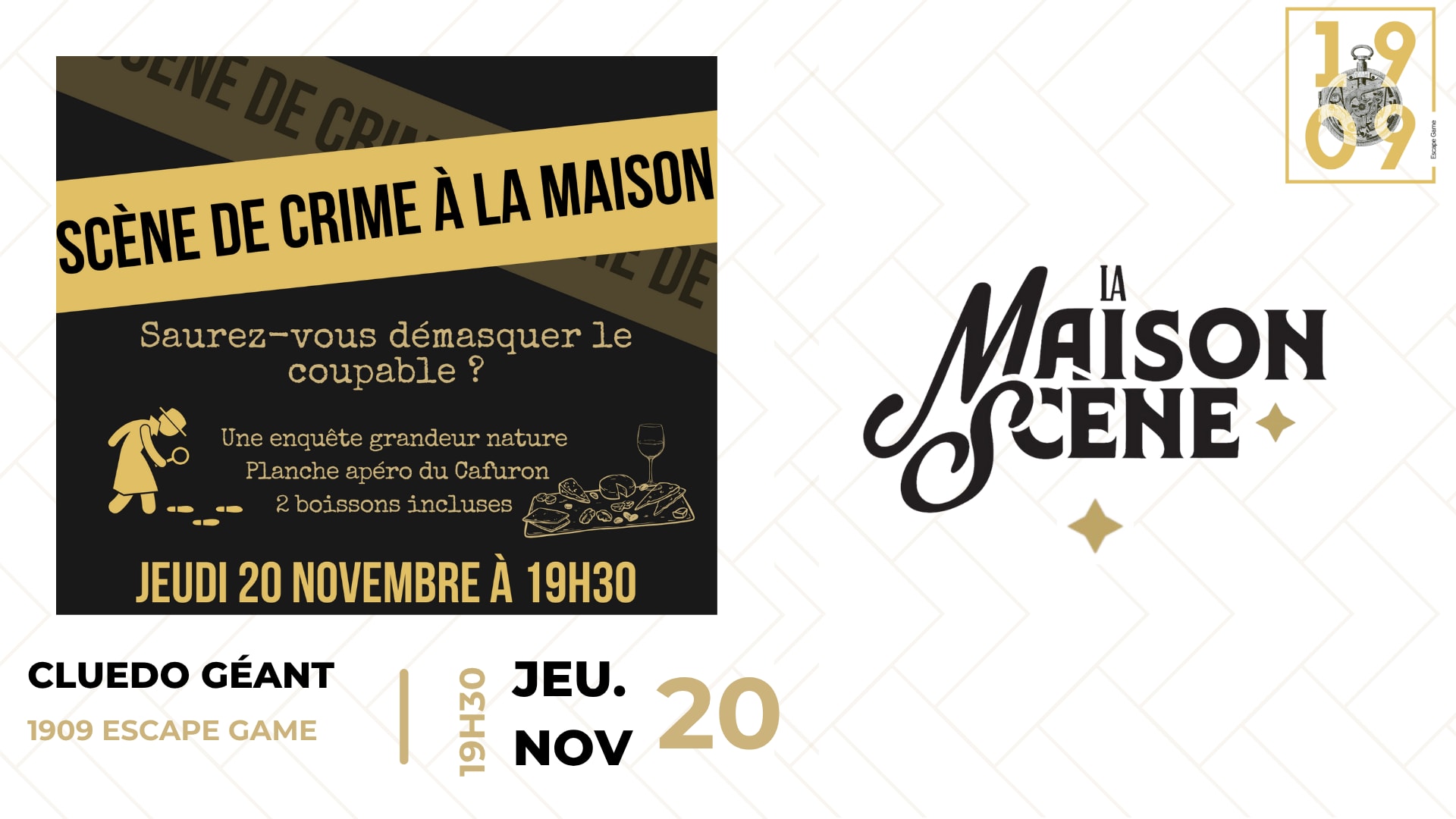Cluedo Géant - Scène De Crime À La Maison
