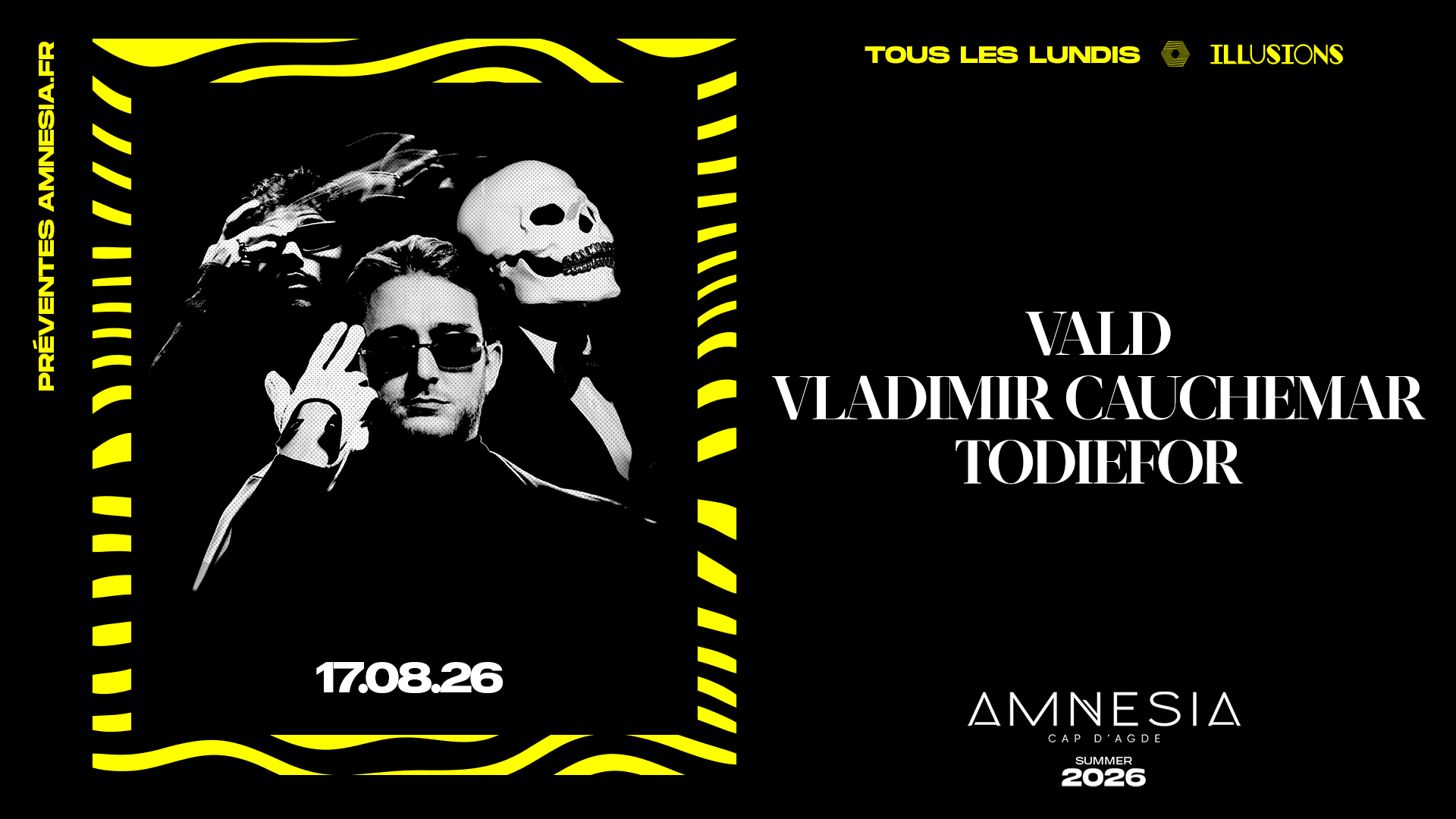 Vald + Vladimir Cauchemar + Todiefor @ Amnesia