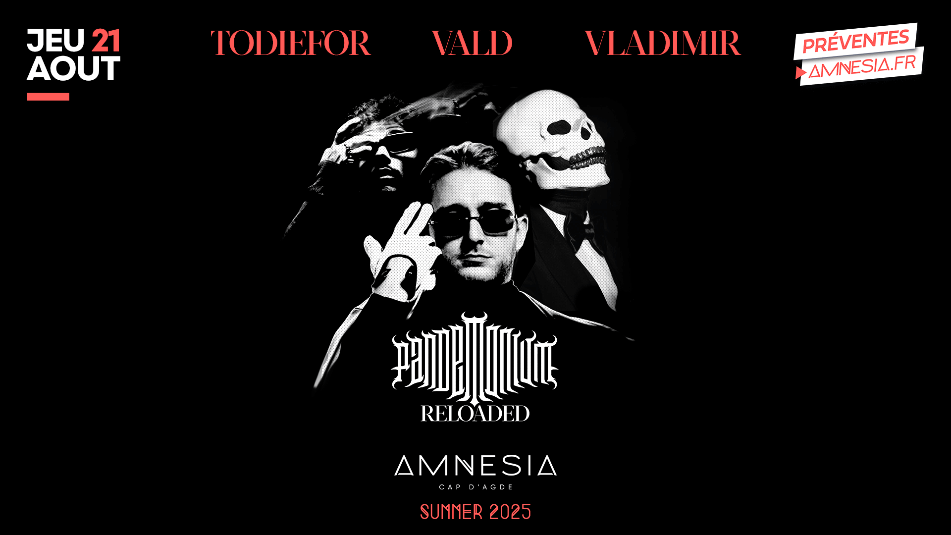 Vladimir Cauchemar + Vald + Todiefor @ Amnesia