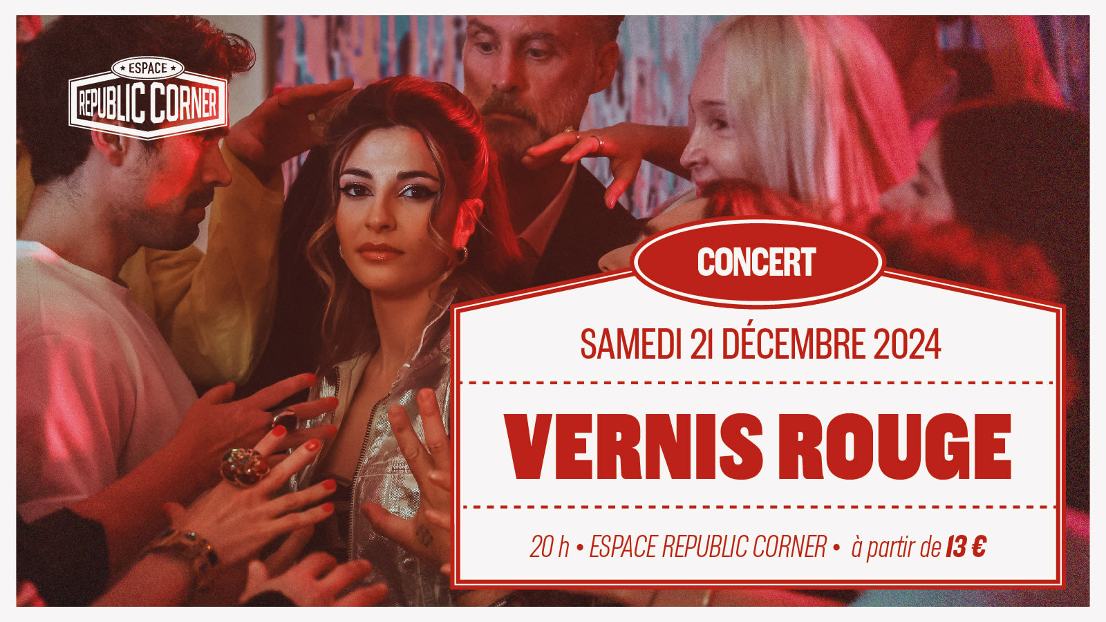 Vernis Rouge En Concert À L'espace Republic Corner