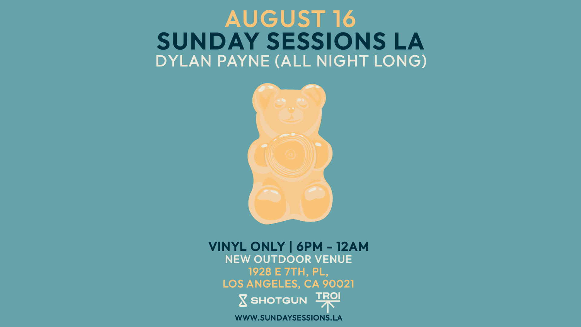 Sunday Sessions La: Dylan Payne All Night Long (Vinyl Only)
