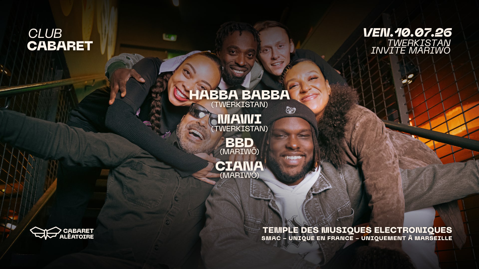 10/07 | Club Cabaret : Twerkistan Invite Mariwô