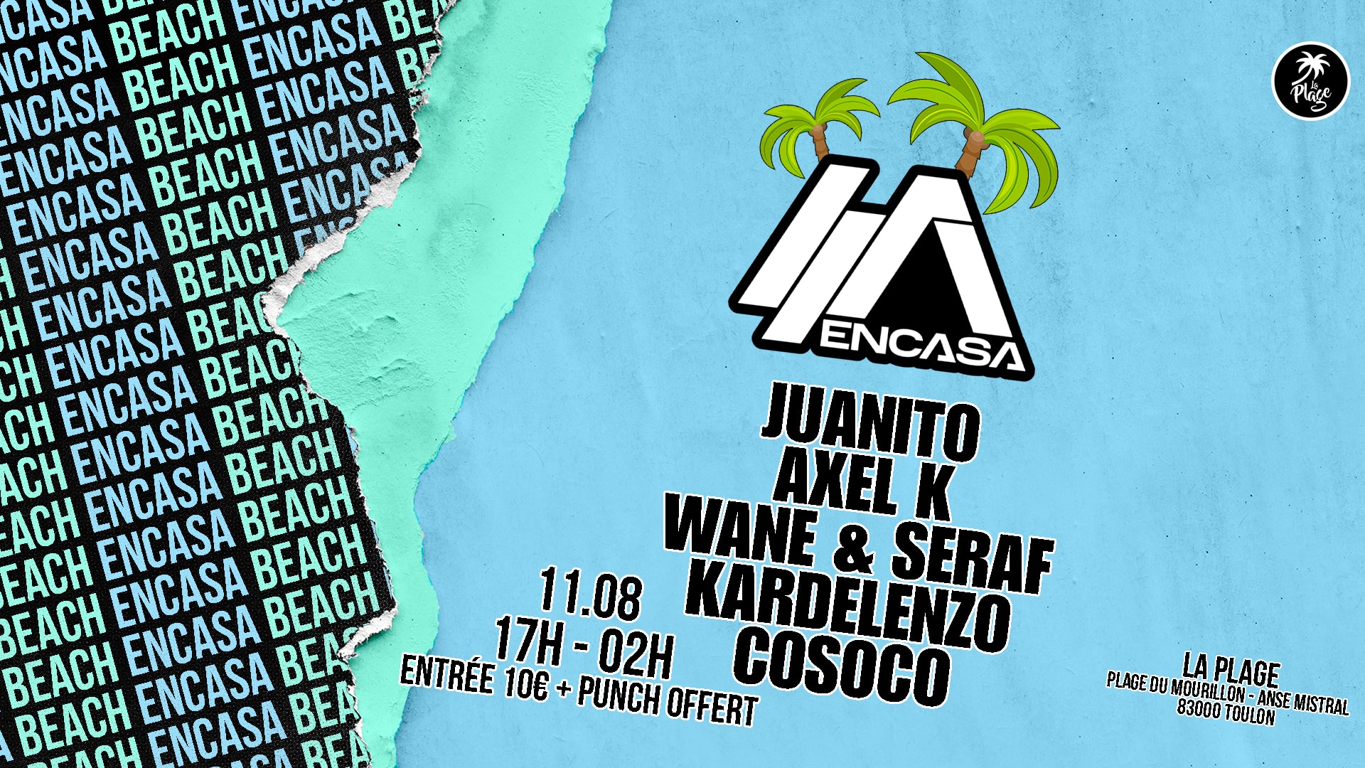 Encasa Beach W/ Juanito At La Plage