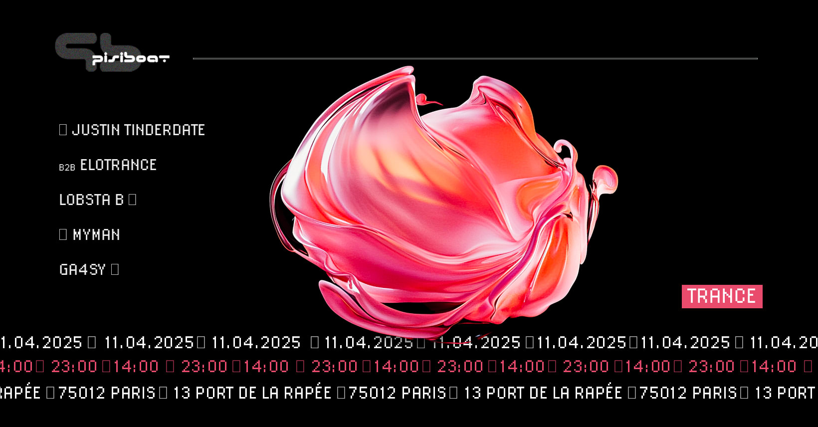 Pisiboat : Justin Tinderdate B2b Elotrance, Lobsta B