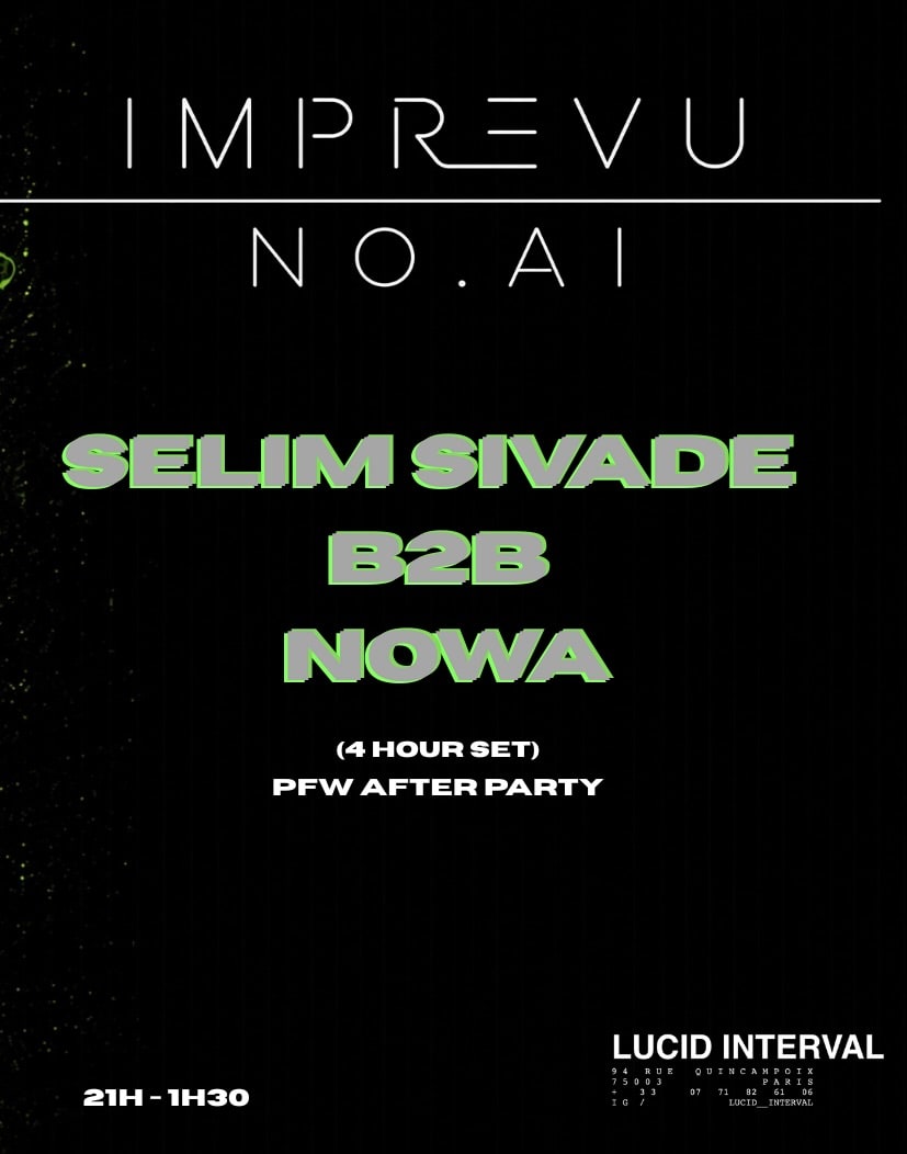 Atelier Imprevu Afterparty Hosted By No.Ai