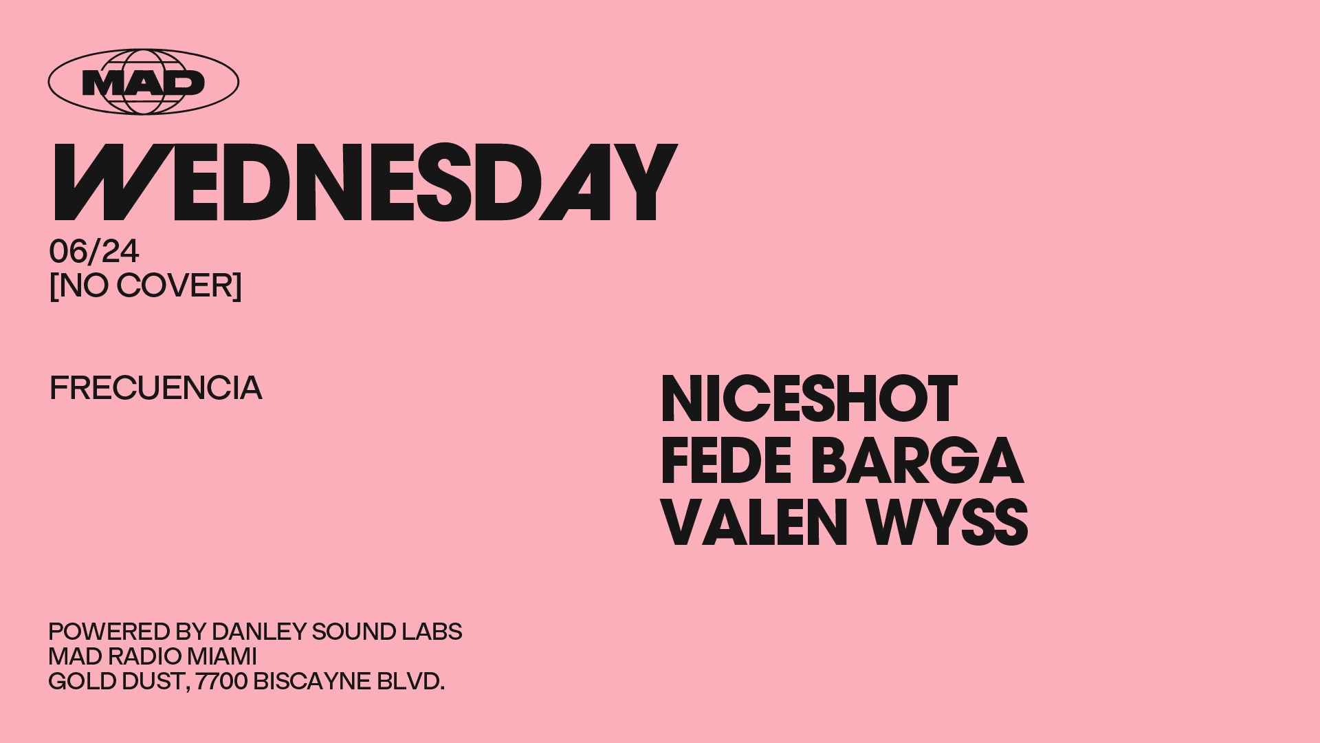 Frecuencia: Niceshot / Fede Barga / Valen Wyss