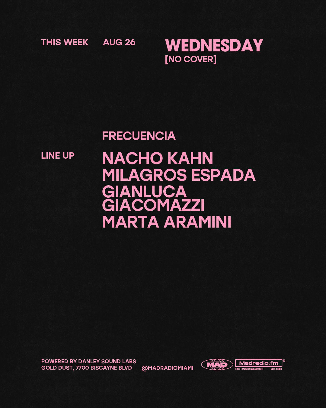 Frecuencia: Nacho Kahn / Milagros Espada/Gianluca Giacomazzi