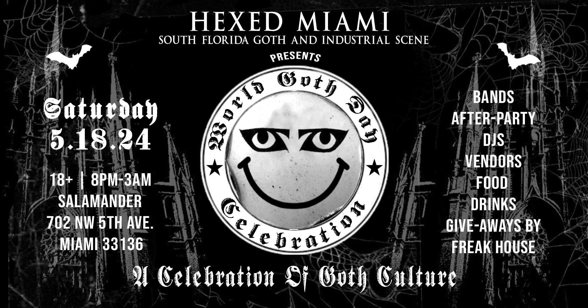 Hexed Miami World Goth Day Celebration 2024