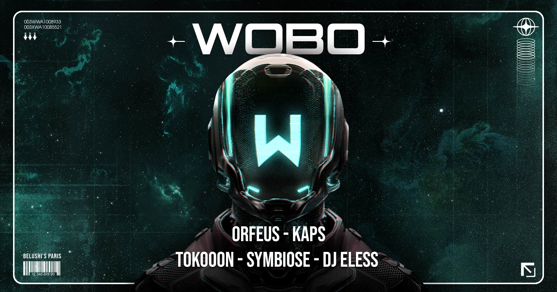 Wobo #42 : Orfeus, Kaps, Tokooon, Symbiose & Dj Eless