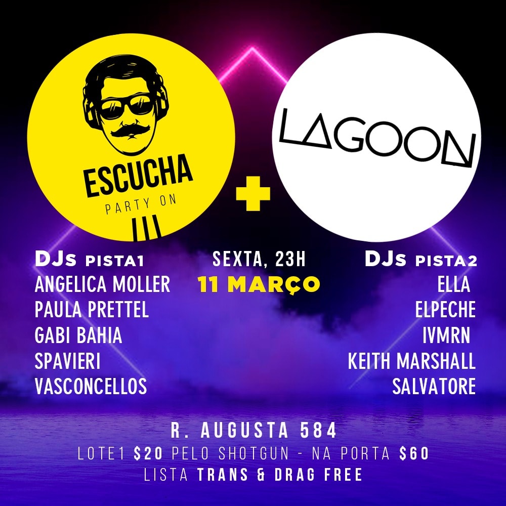 Escucha + Lagoon // 11.03 No Bar Do Netão
