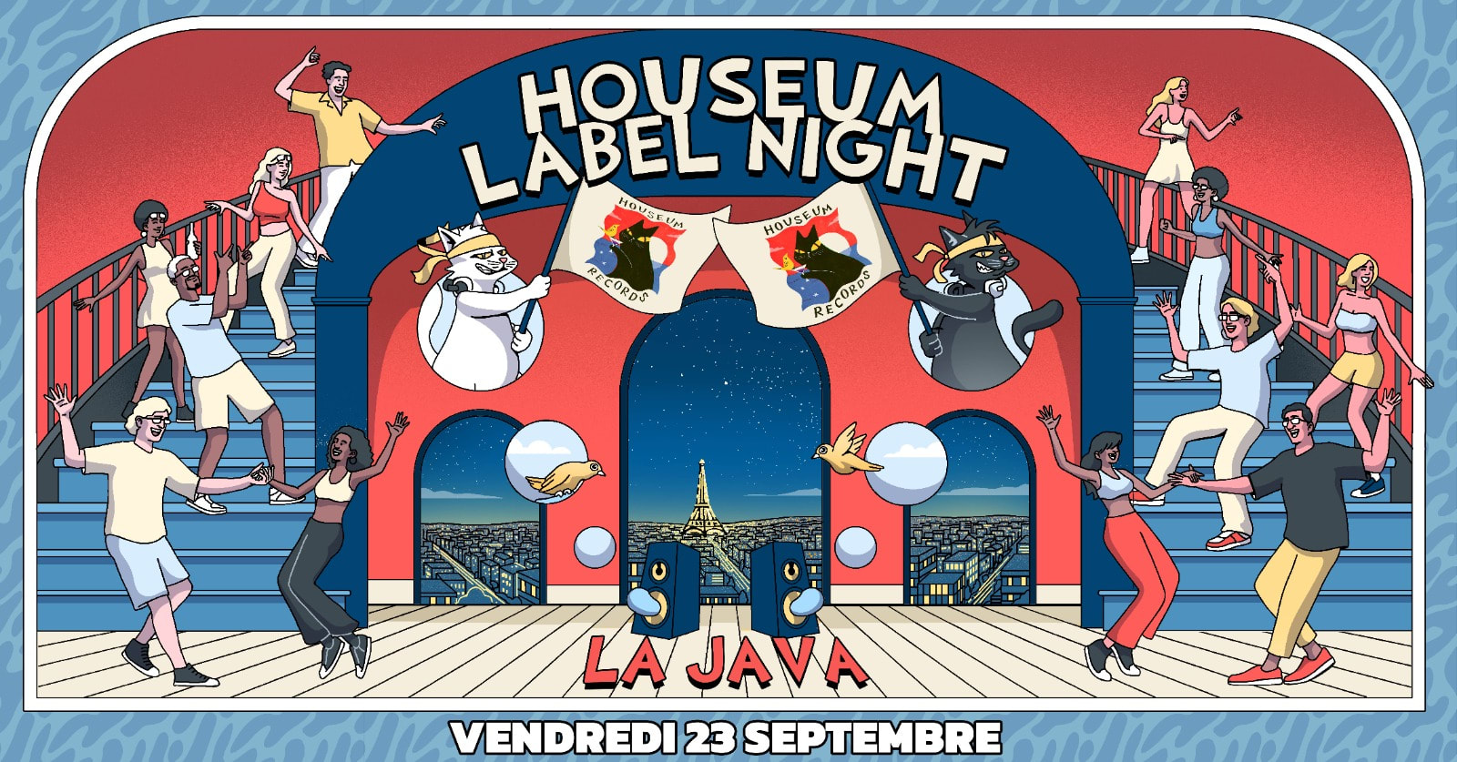 Houseum Label Night : Gavinco, Hsm, Holo @La Java