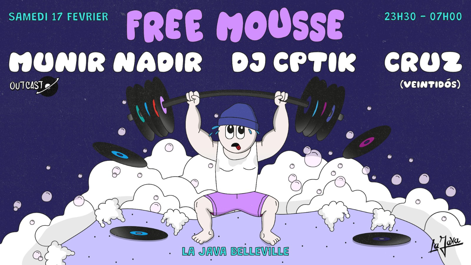 Free Mousse X La Java : Munir Nadir, Cruz & Dj Cptik
