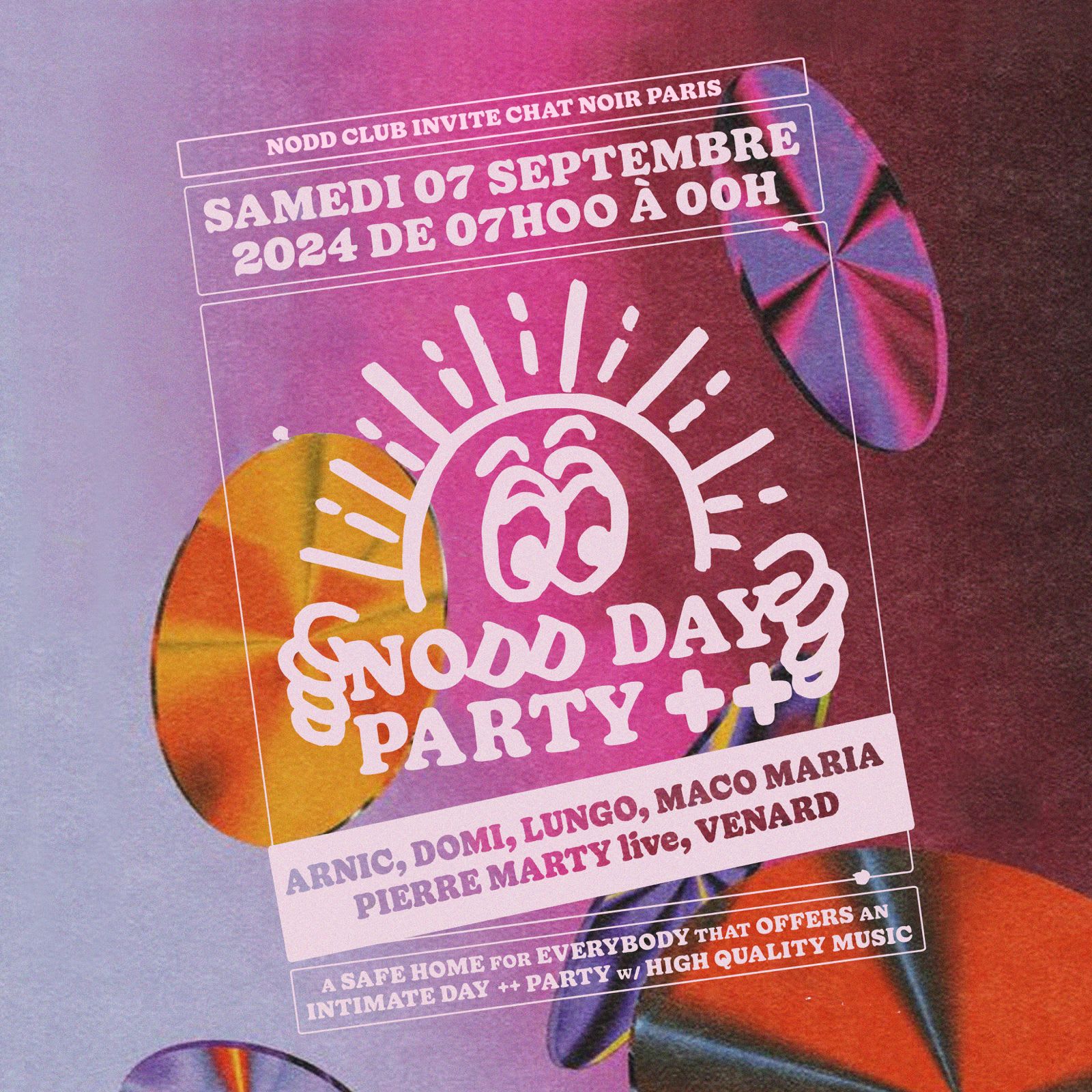 Nodd Club Invite Chat Noir: Arnic, Pierre Marty Live, Venard