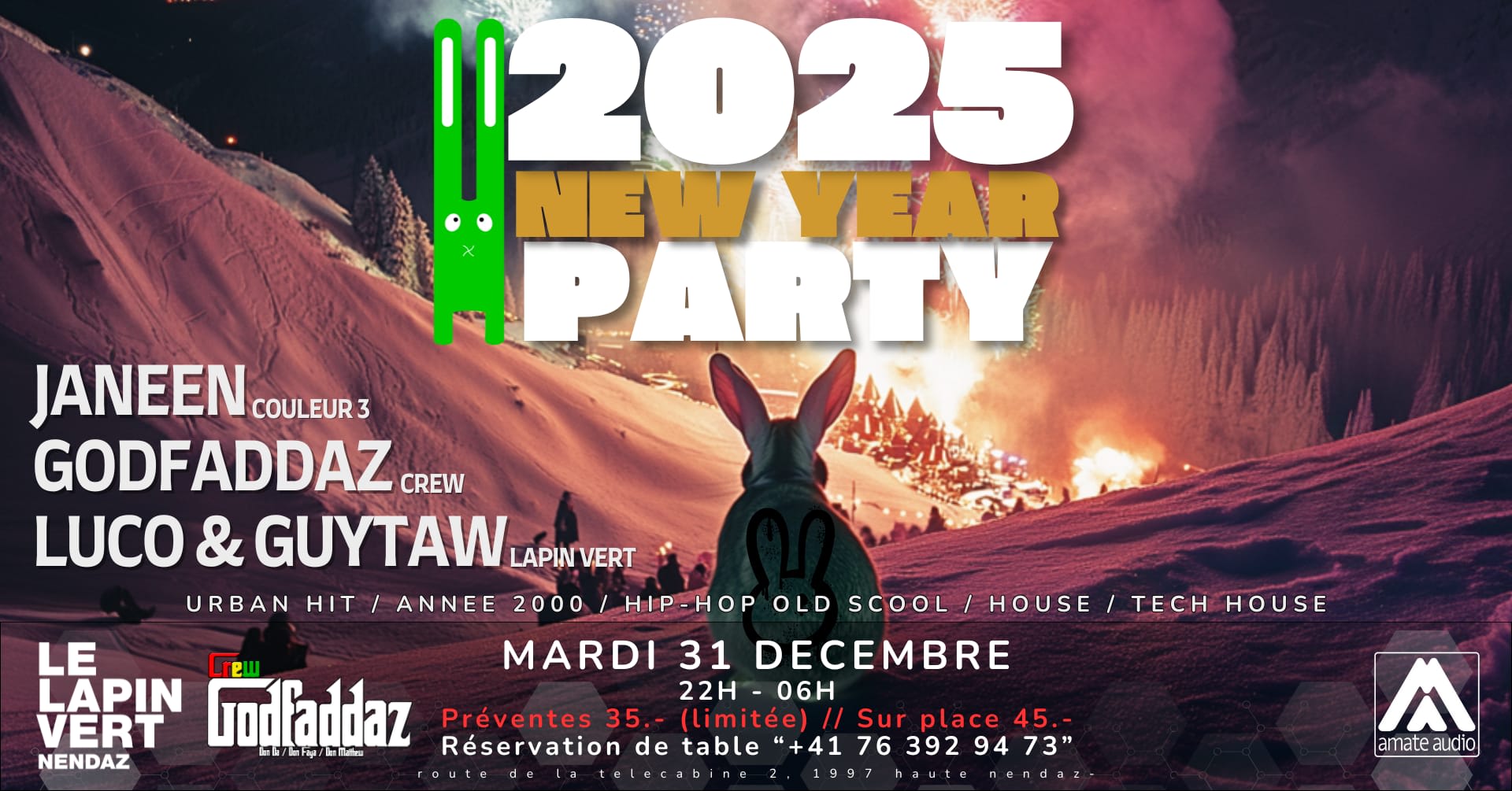 2025 New Year Party @ Lapin Vert
