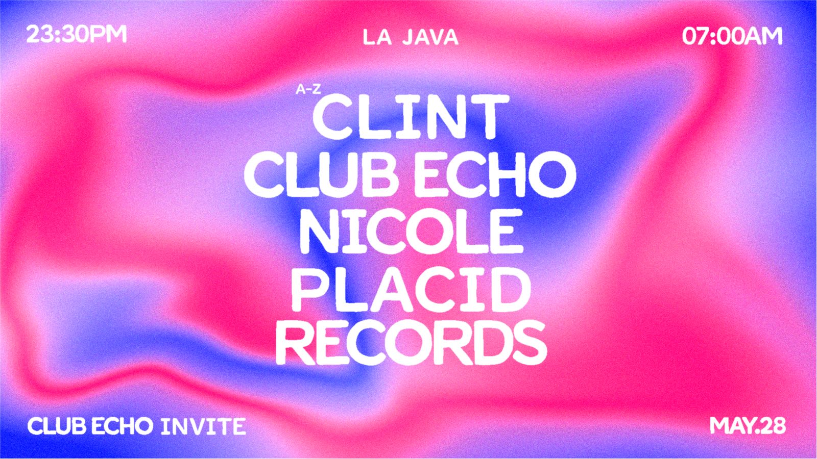 Clint, Nicole, Club Echo & Placid Records
