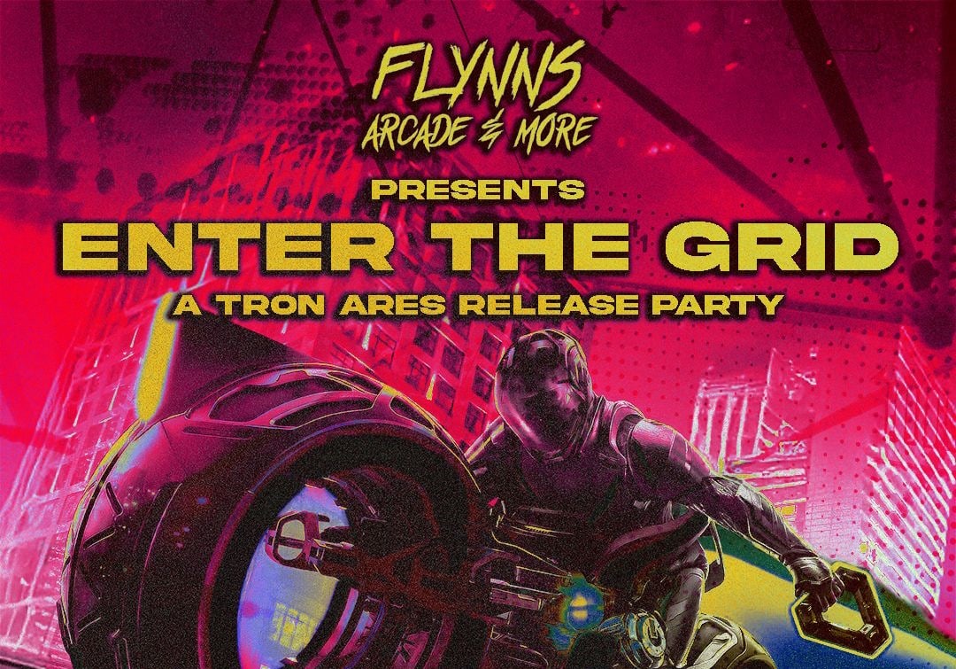 Enter The Grid: Tron Ares Release Party | Flynn's Arcade