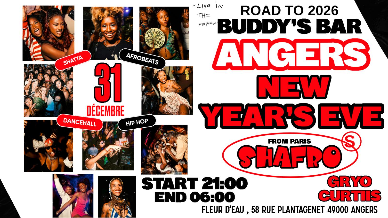 Shafro - New Year's Eve  31 Décembre Angers