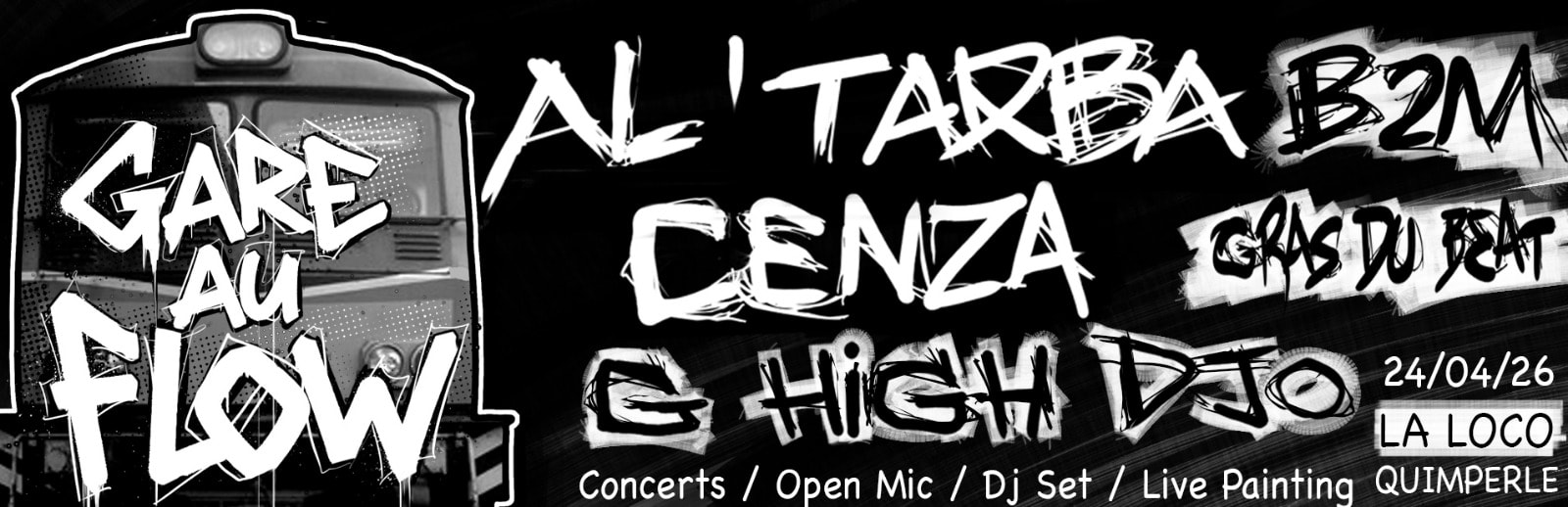 Gare Au Flow: Al'tarba, Cenza, B2m, G High Djo, Gras Du Beat