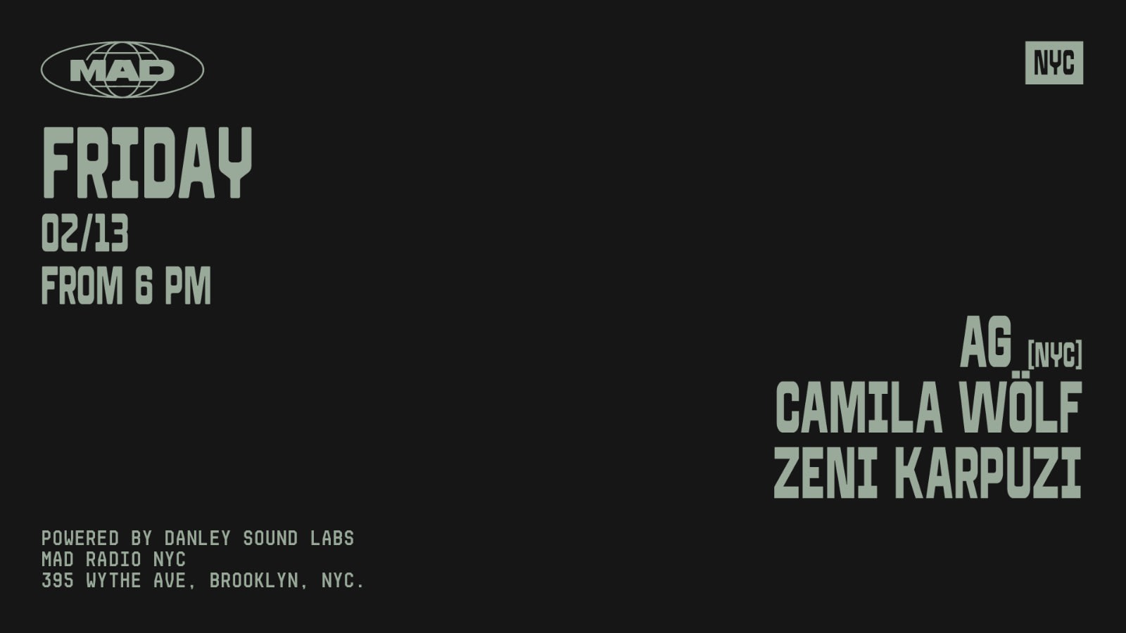 Ag[Nyc], Camila Wölf, Zeni Karpuzi