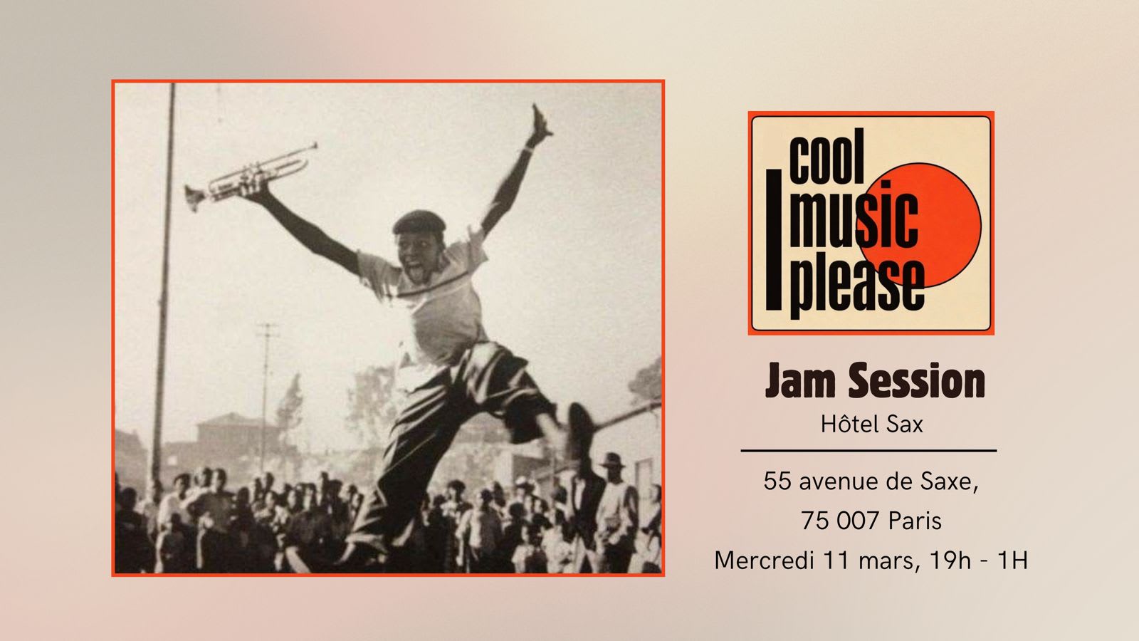 Jam Session / Cool Music Please X Hôtel Sax