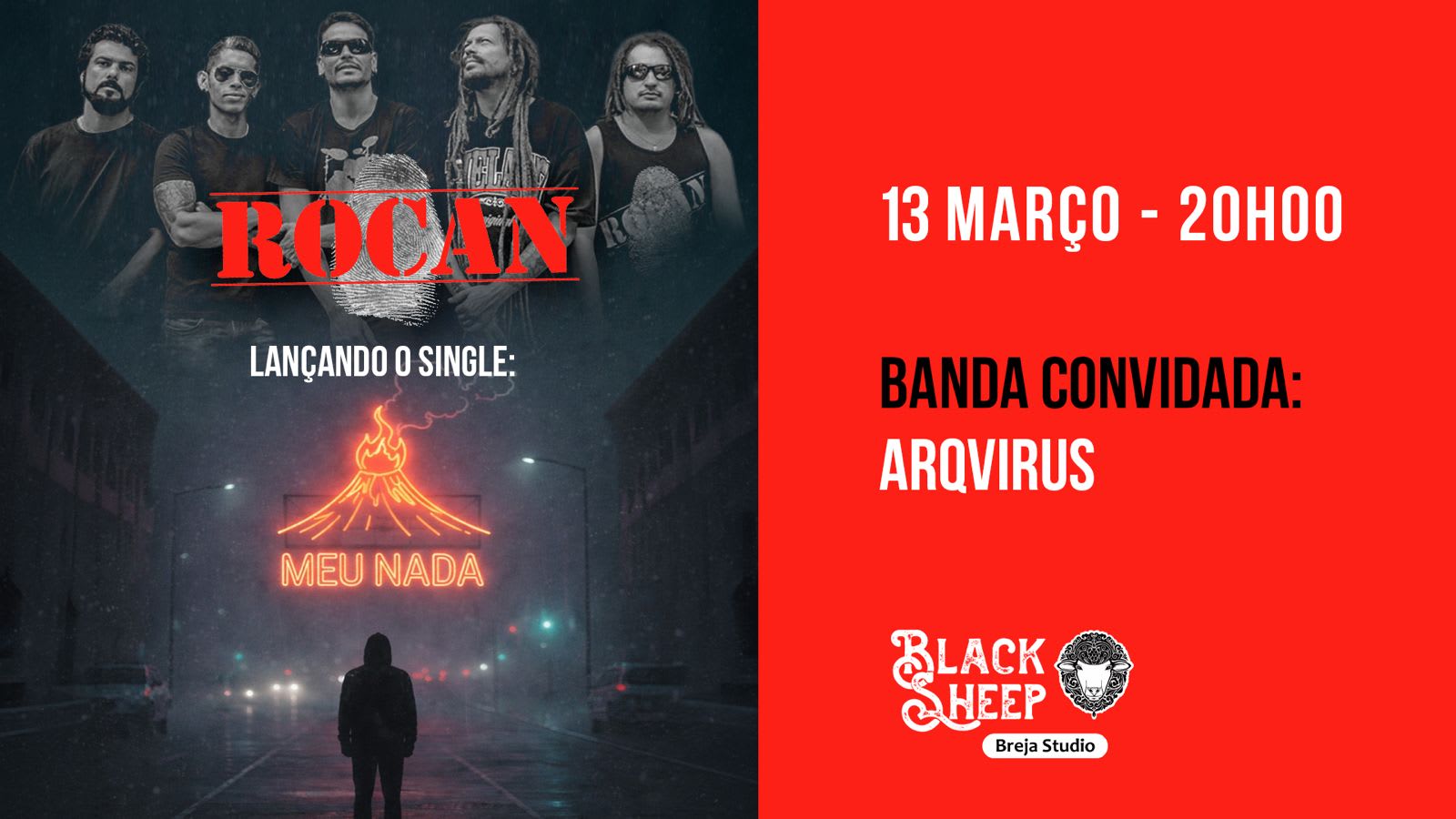 Lançamento Single “Meu Nada” - Banda Rocan